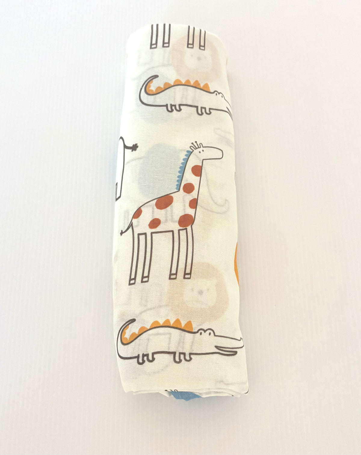 Muslin Baby Wrap/Swaddle - Zoo Friends