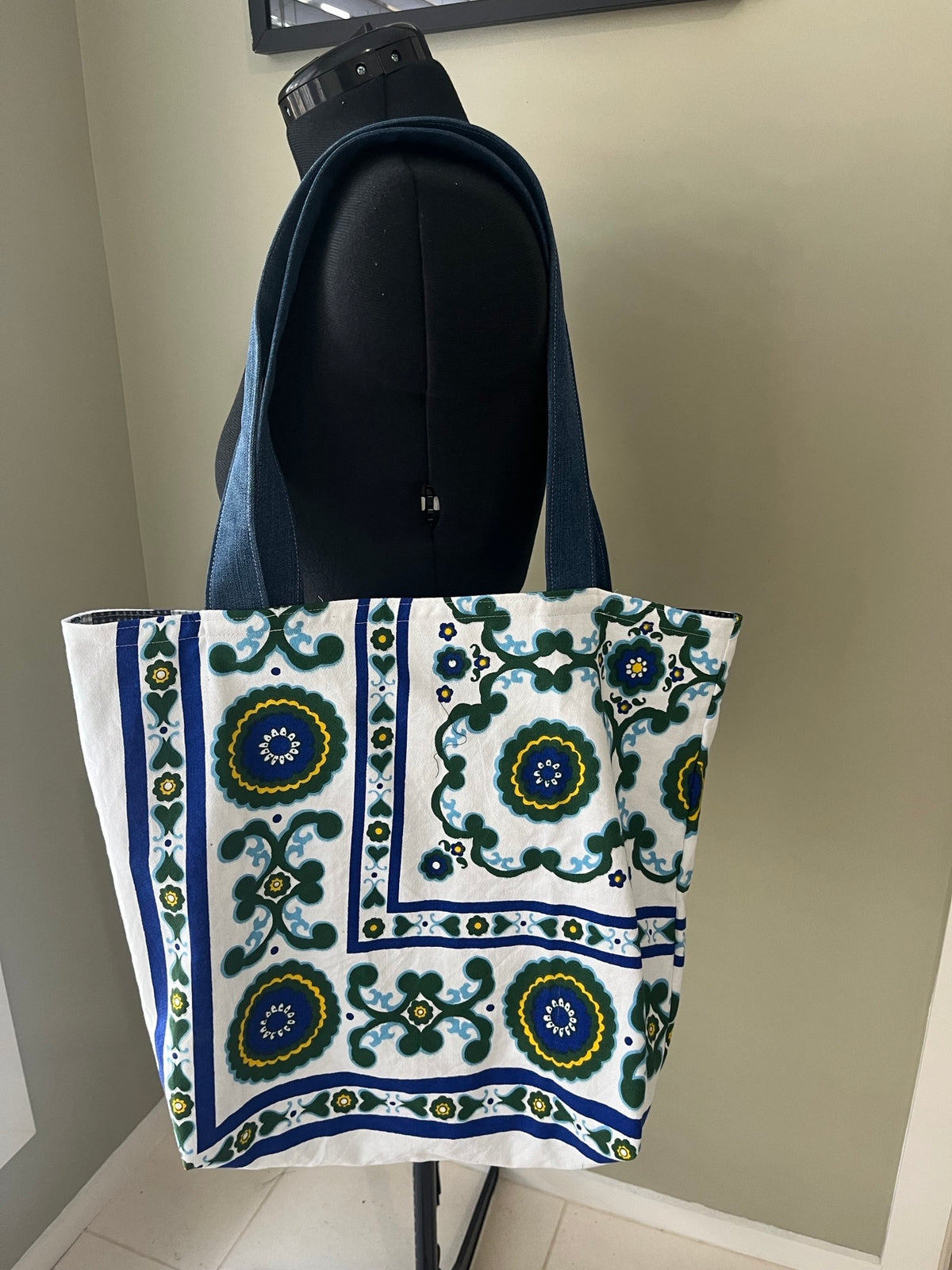 Tote Bag - Retro Blue
