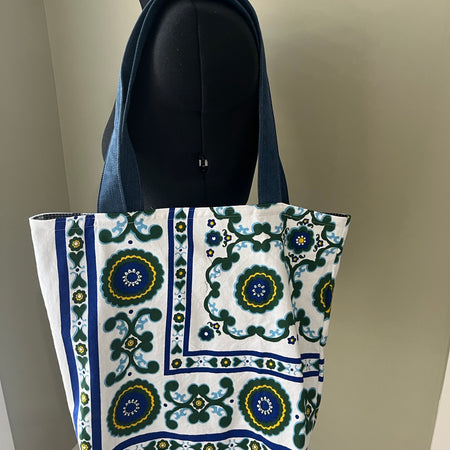 Tote Bag - Retro Blue