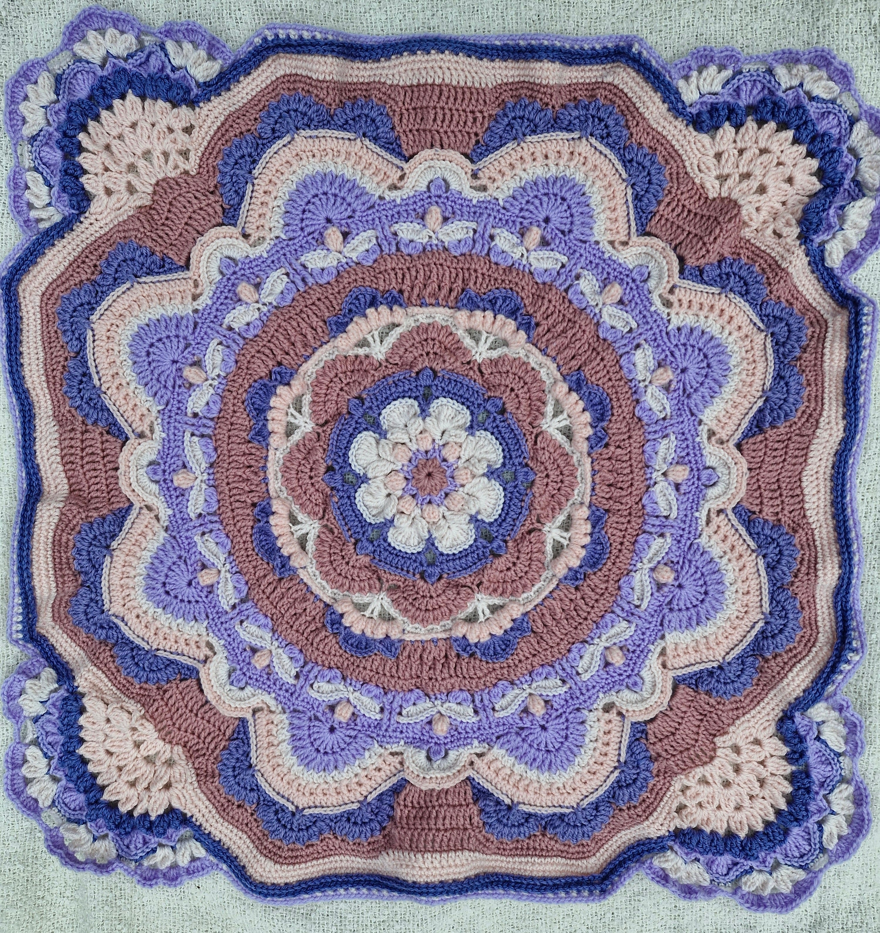 Nostalgic Heirloom inspired elegant Handcrafted Baby Blanket
