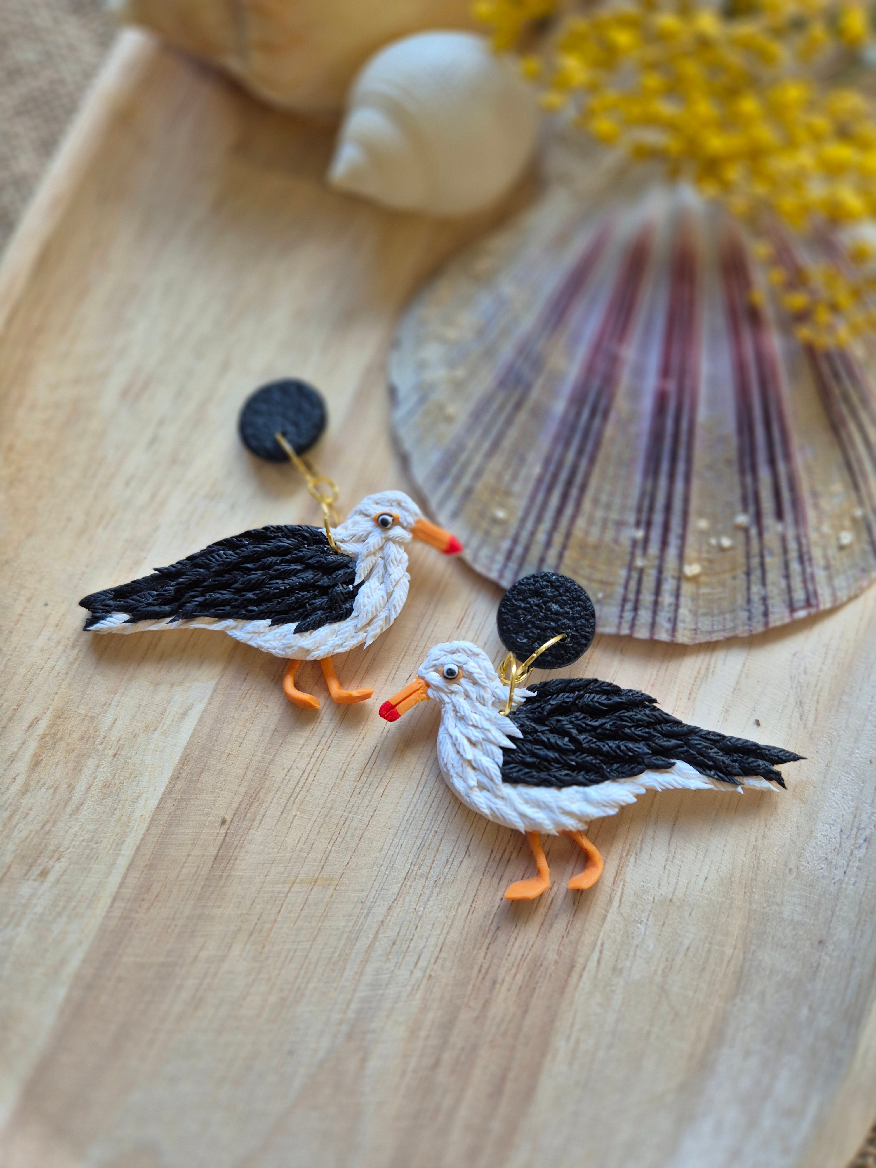 Seagull Dangle Earrings
