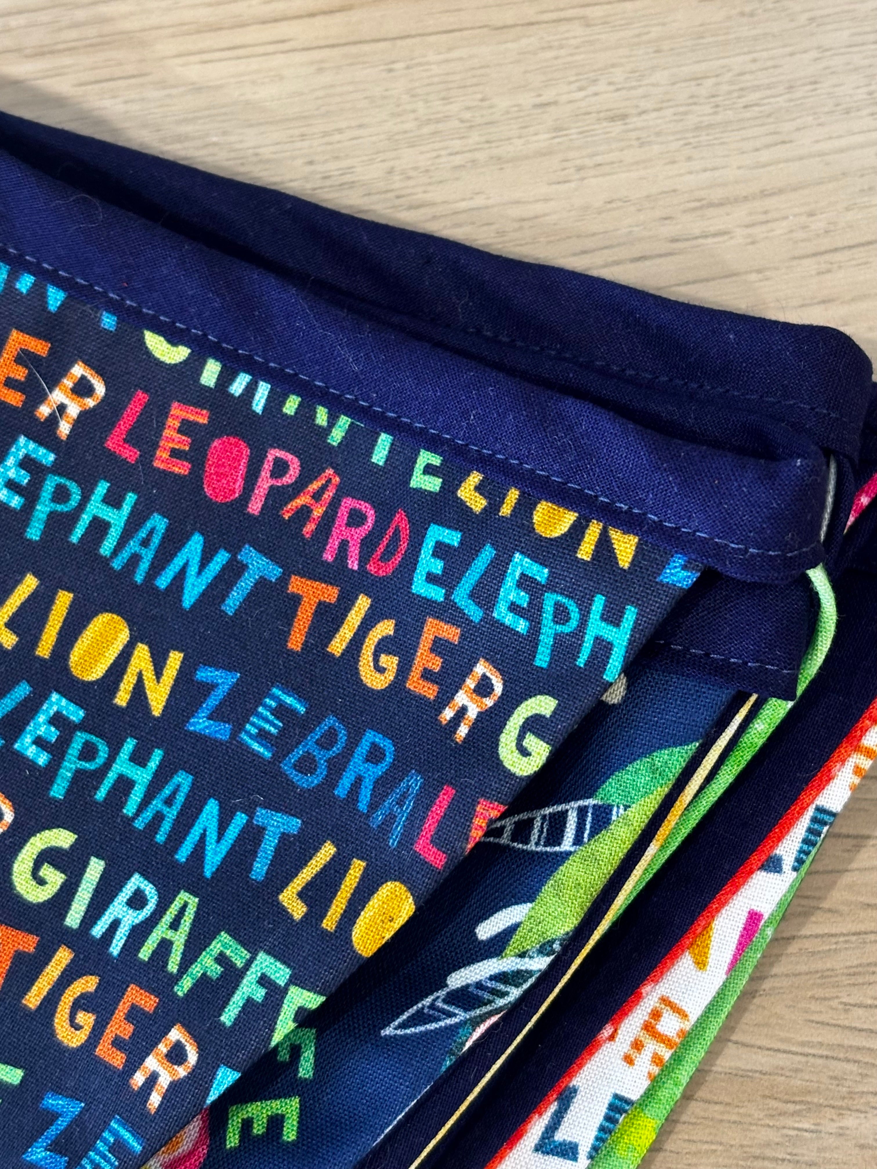 Sustainable Party Time Bunting 12 Flag’s Double Sided & 3 Metres long