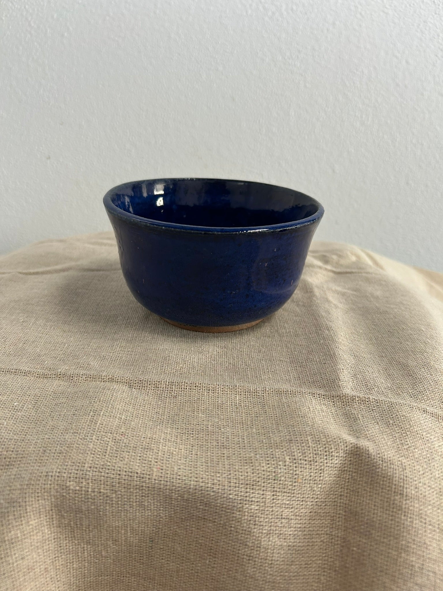 Ceramic sapphire blue bowl.
