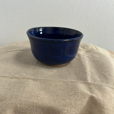 Ceramic sapphire blue bowl.