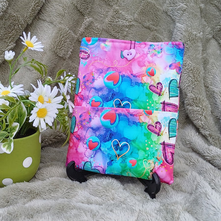 Heart Design Book Sleeve for Small Paperback & A5 Notebooks