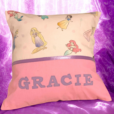 Childrens Cushion Cover, Handmade, Personalised