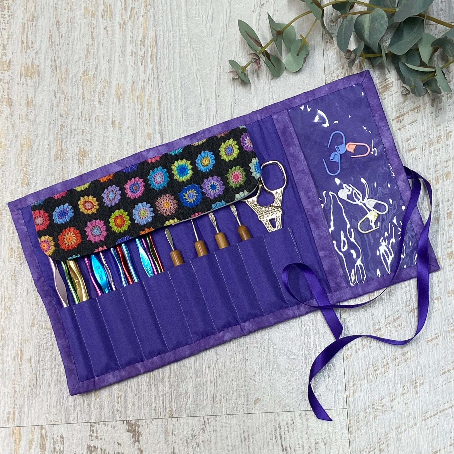Handmade Crochet Hook Roll
