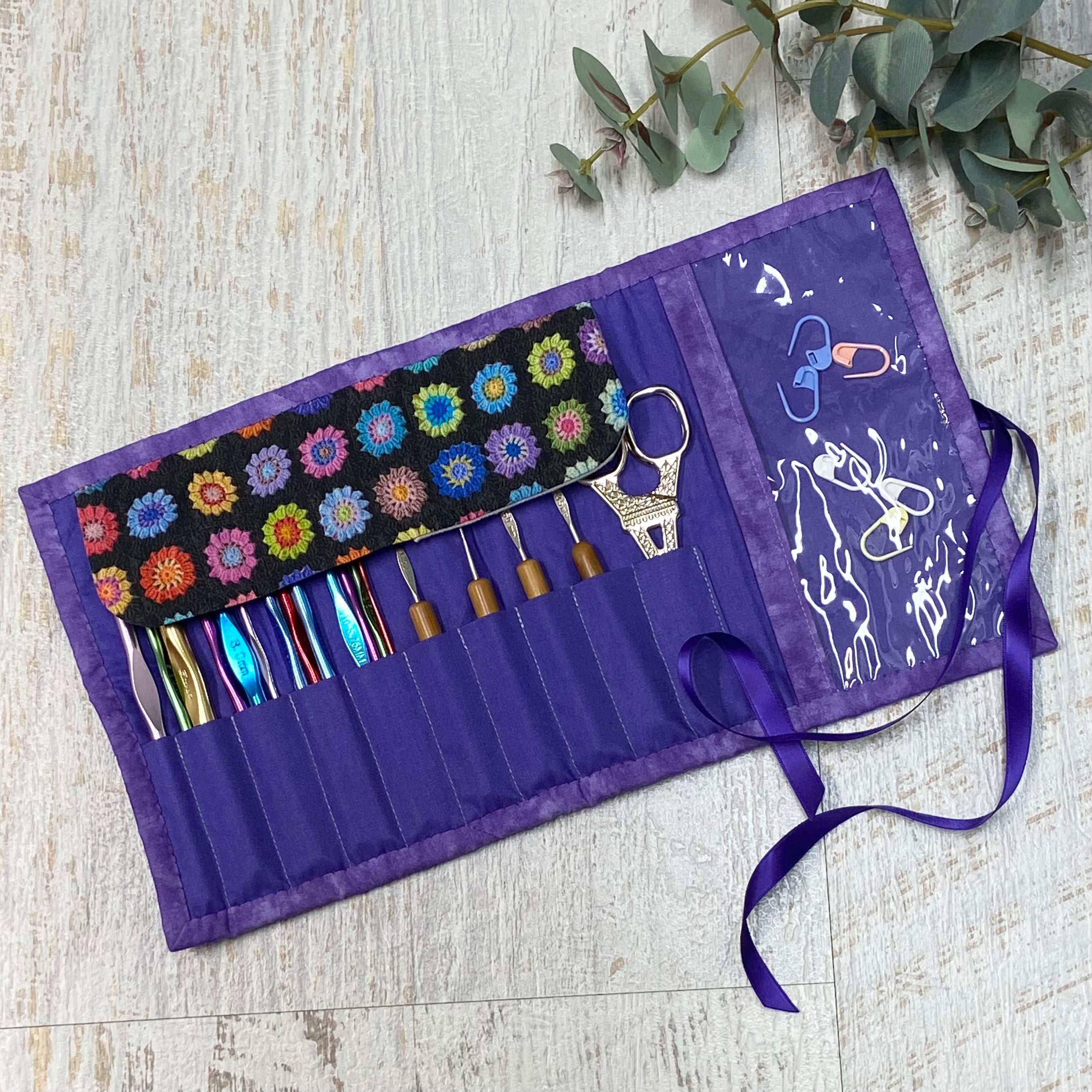 Handmade Crochet Hook Roll
