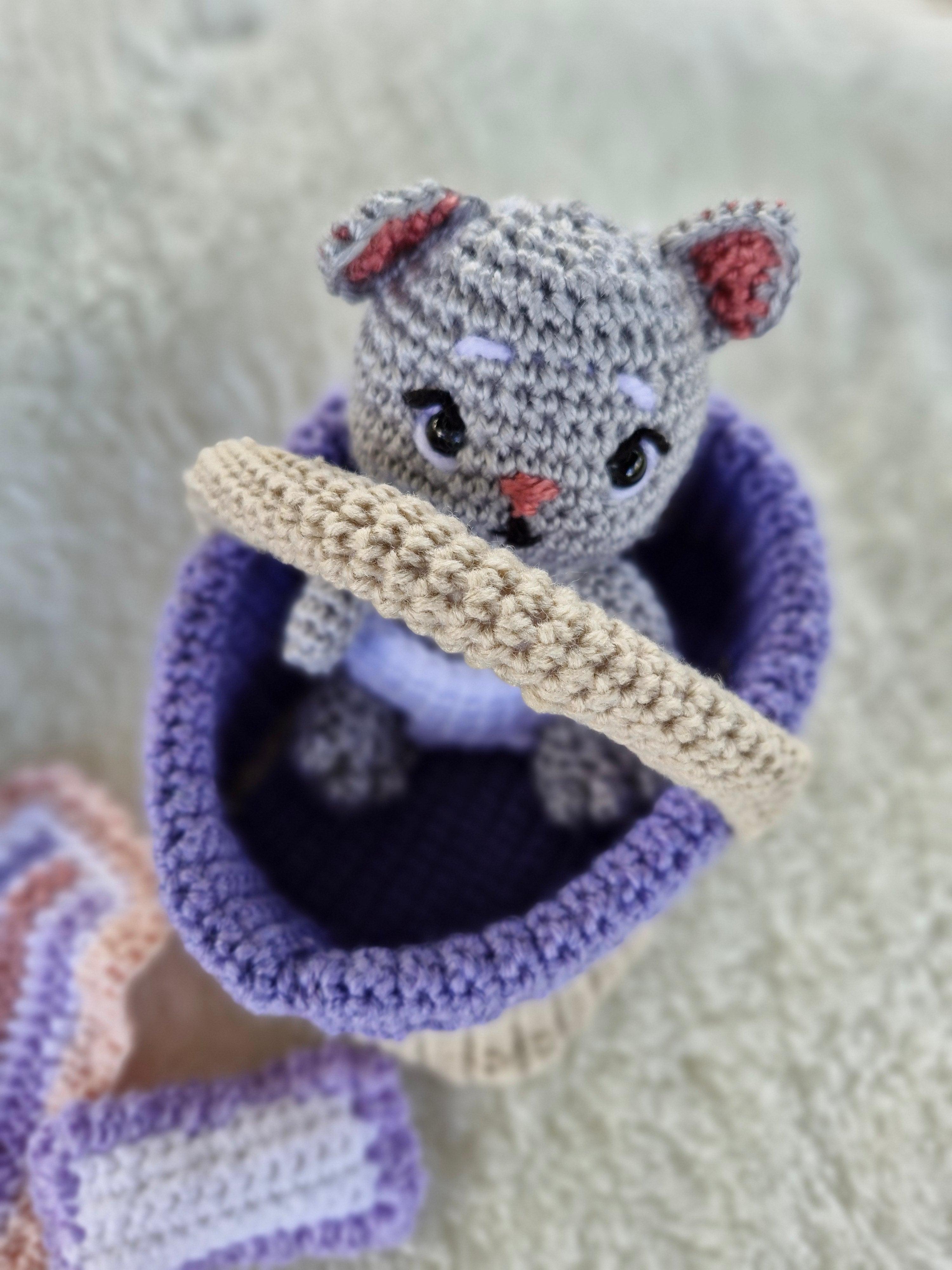 Cuteness Overload: Handmade Crochet Baby Kitten Set
