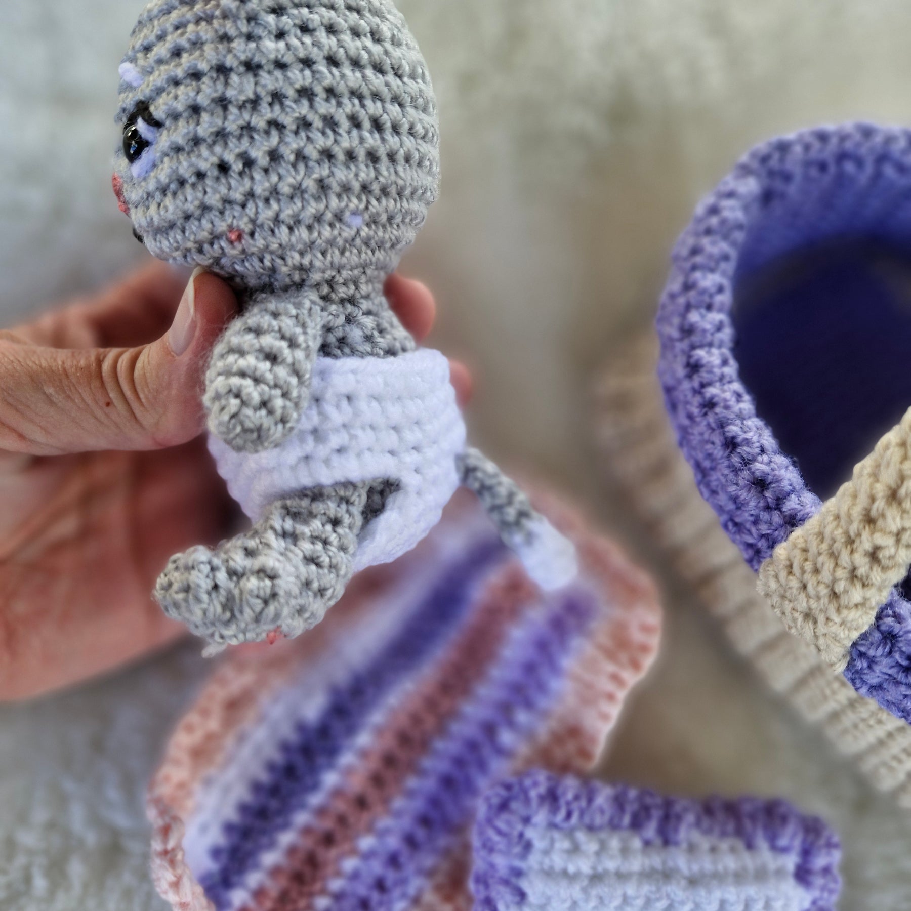 Cuteness Overload: Handmade Crochet Baby Kitten Set