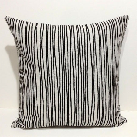 Contemporary, modern cushion Cover. Black and beige. 45x45cm