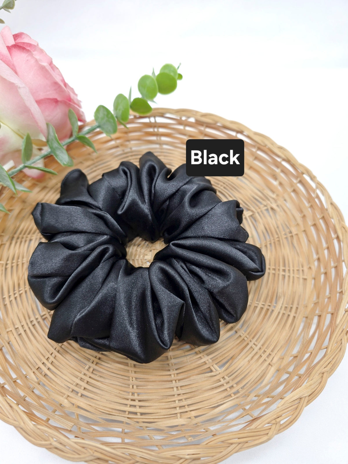 Extra Large Satin Scrunchies, Ponytail holder, Oversized Hair ties