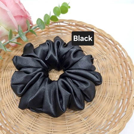 Extra Large Satin Scrunchies, Ponytail holder, Oversized Hair ties