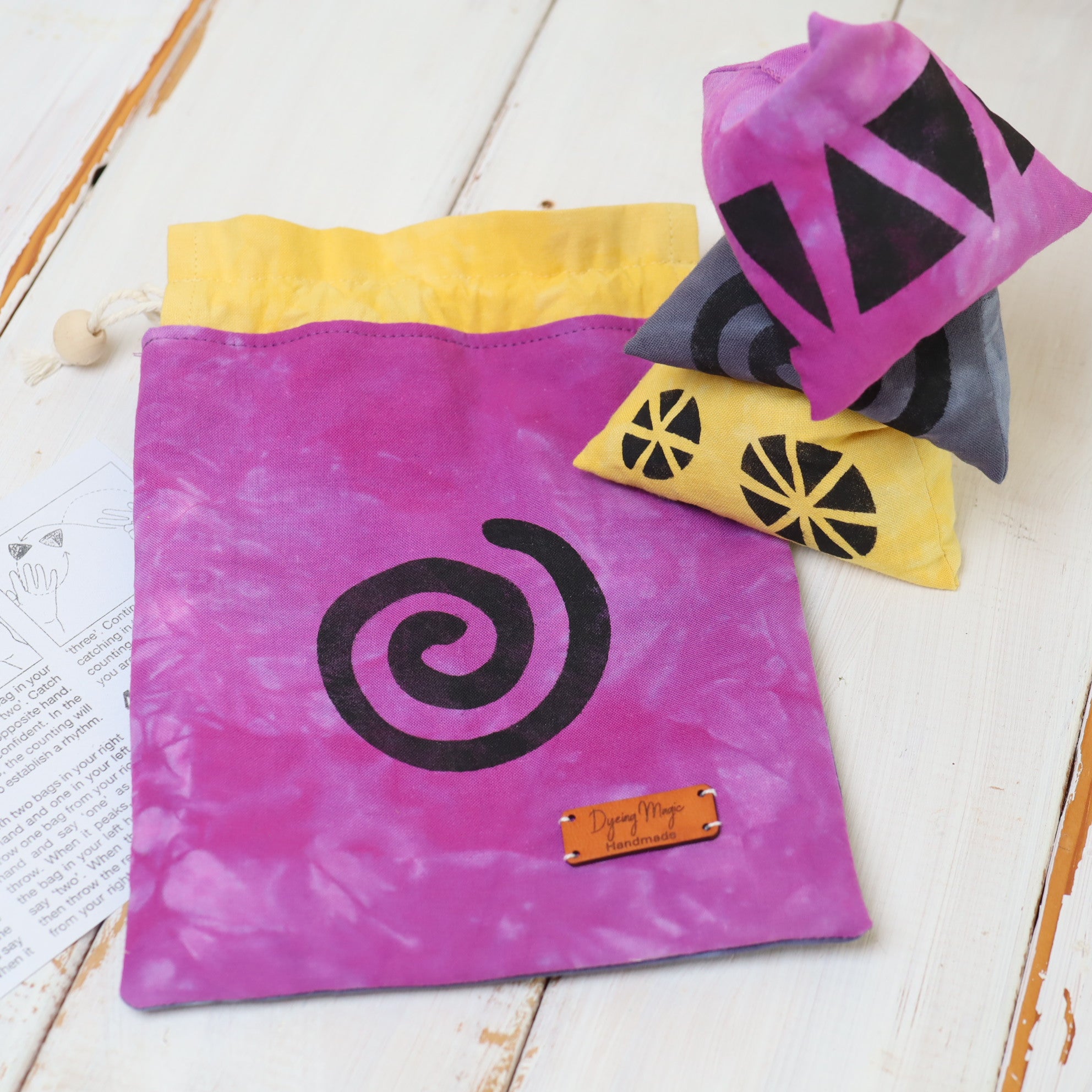 4 Piece Juggling Set, Juggling Bags, Juggling Beanbags, HandWarmers