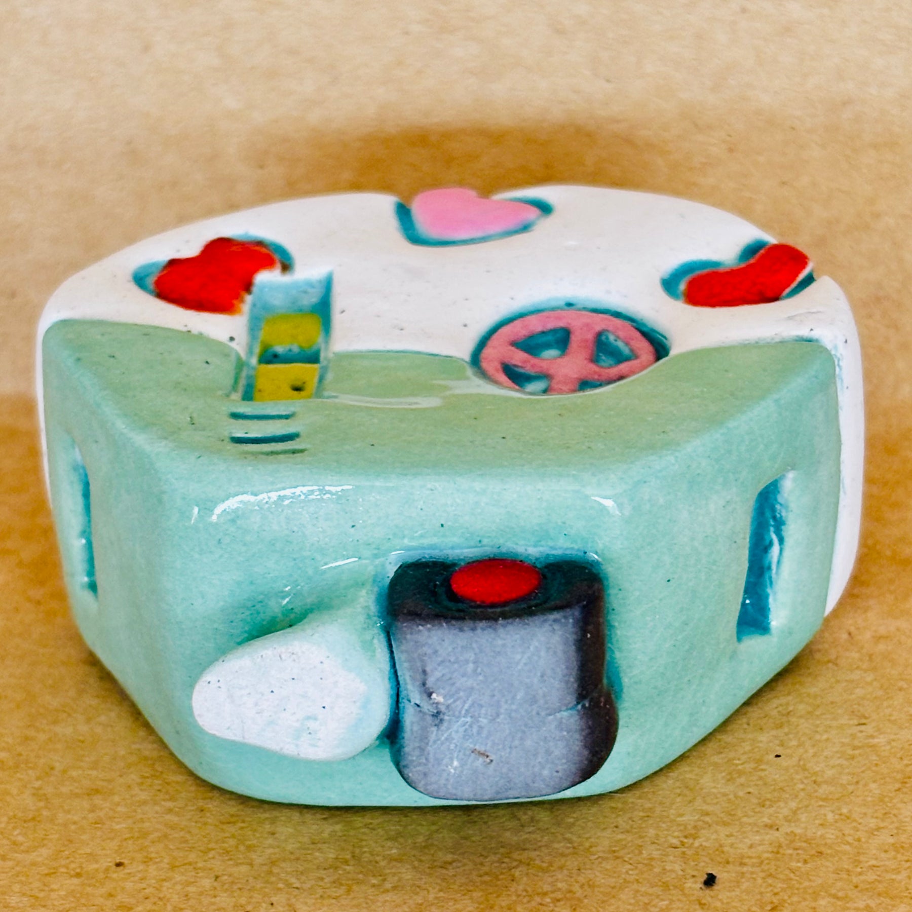 Small Retro Collectable Ceramic Caravan 3