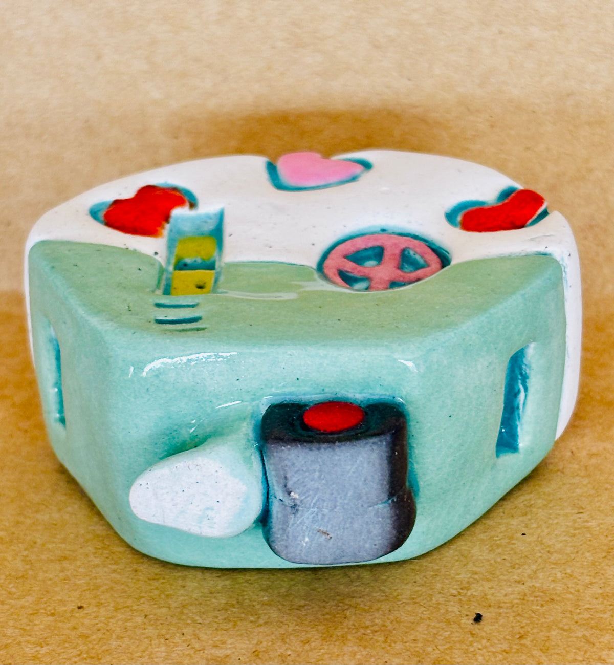 Small Retro Collectable Ceramic Caravan 3