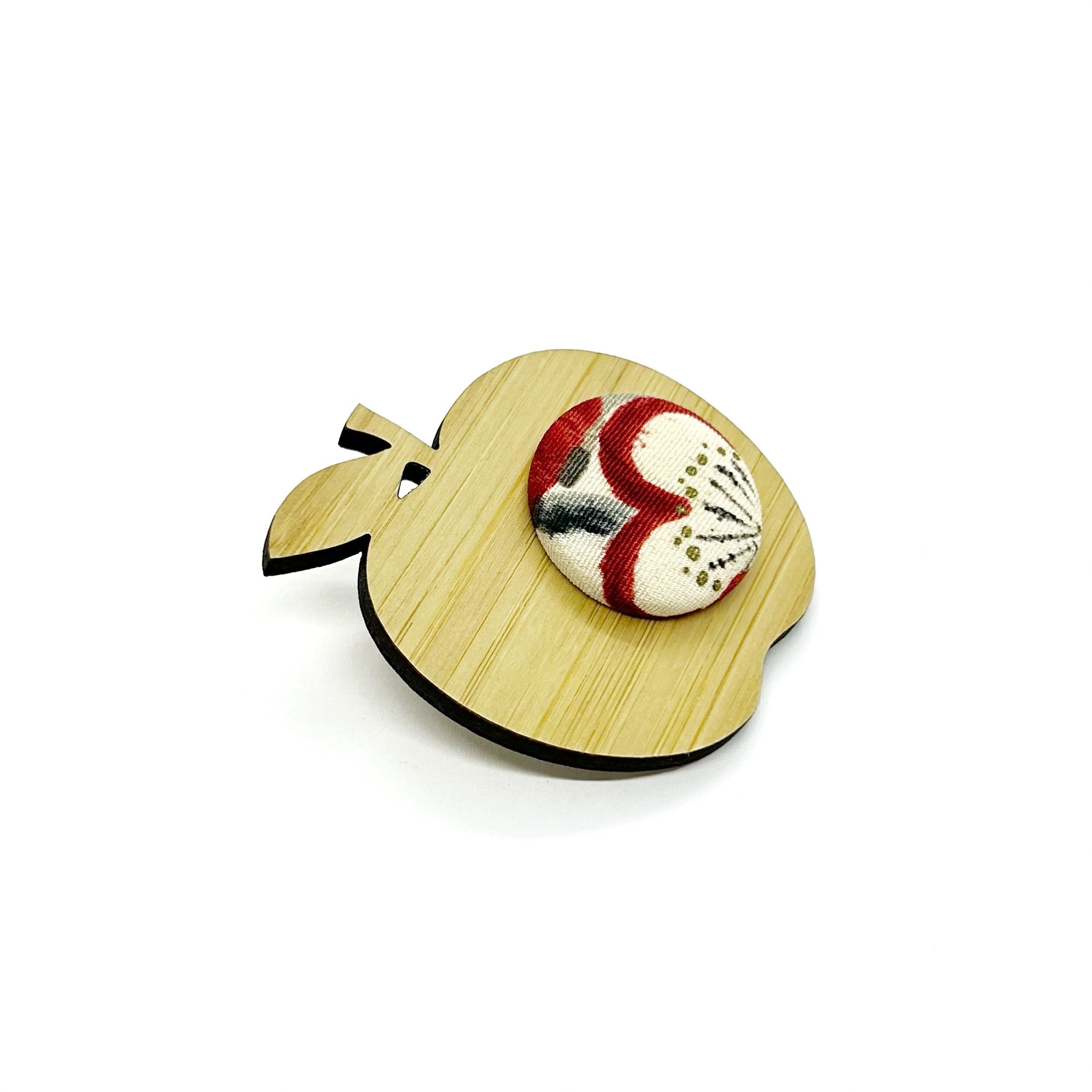 Kimono Apple Brooch