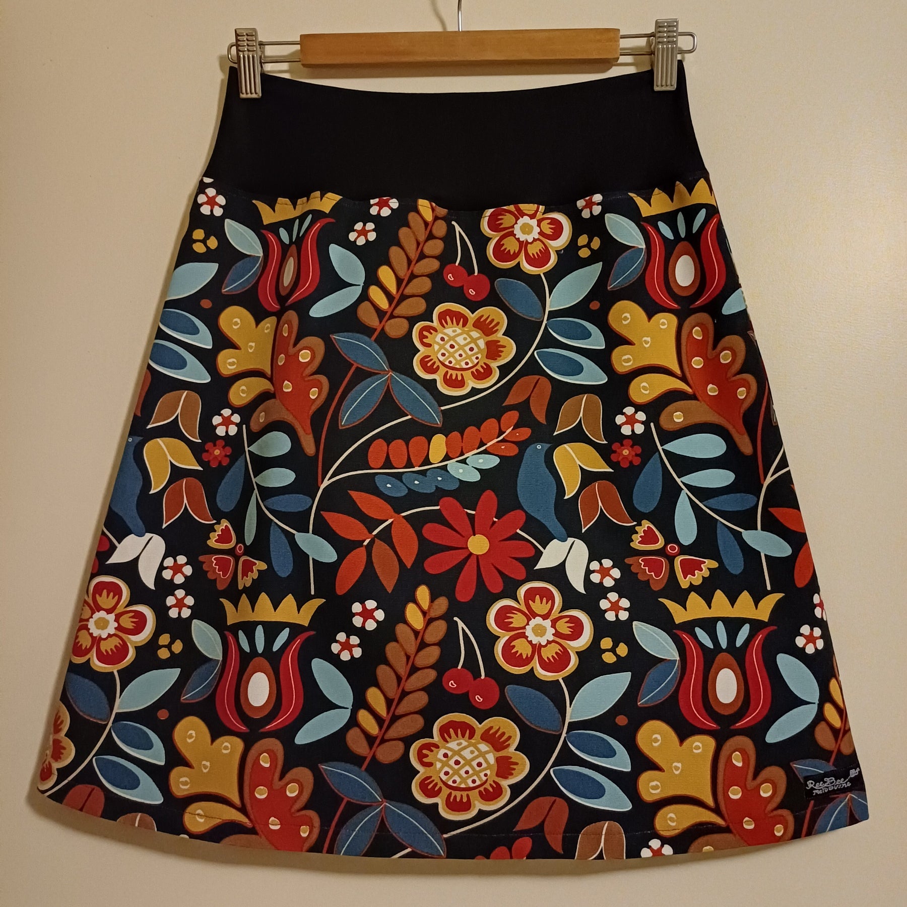 Autumn Skirt in Blues and Browns