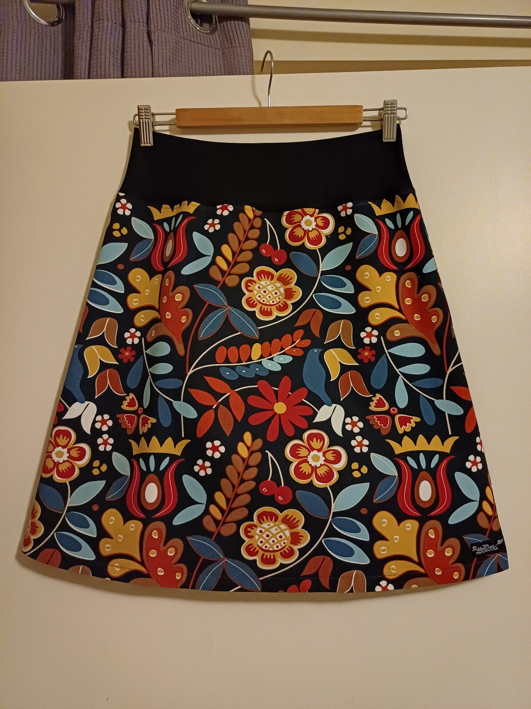Autumn Skirt in Blues and Browns