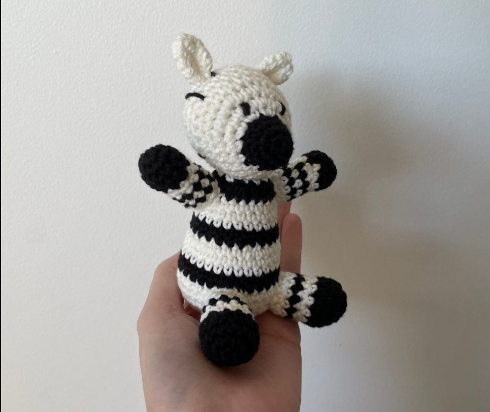 Mini Zebra | Handmade Crochet Toy