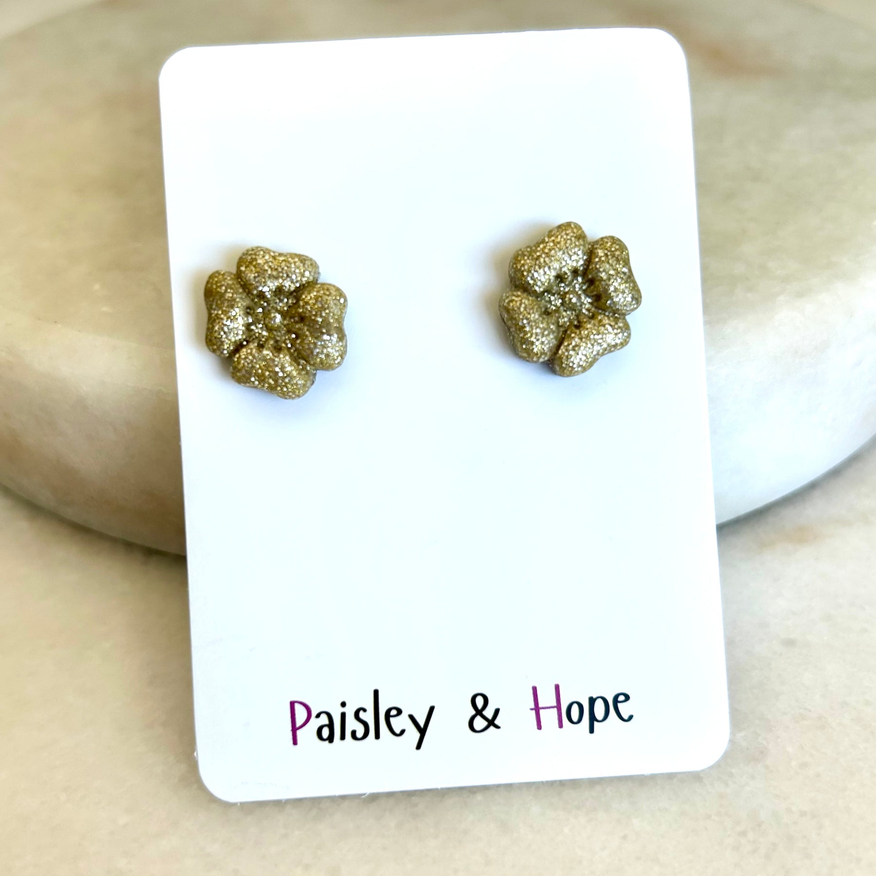 Polymer clay flower studs - Choose colour