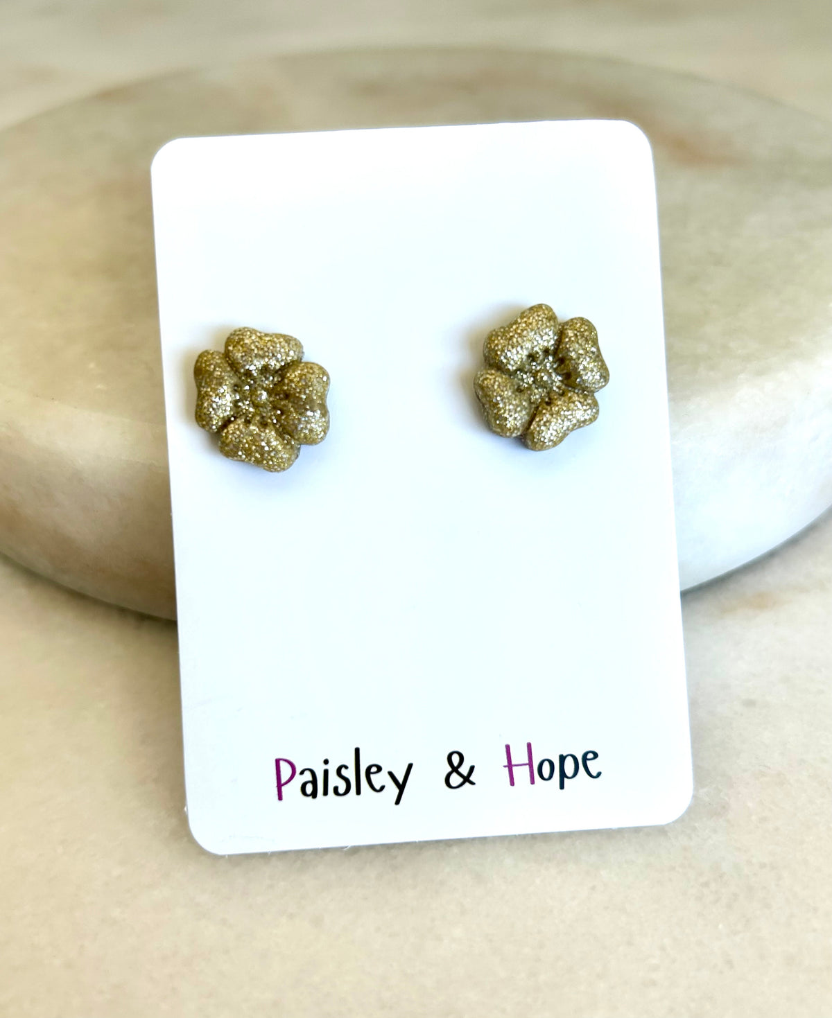 Polymer clay flower studs - Choose colour