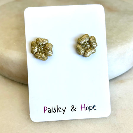 Polymer clay flower studs - Choose colour