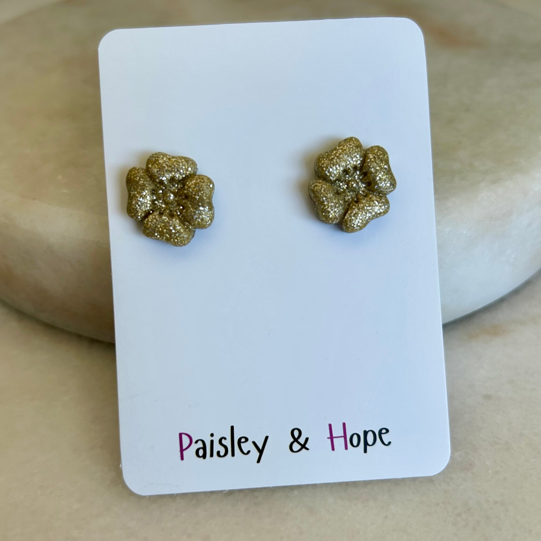 Polymer clay flower studs - Choose colour