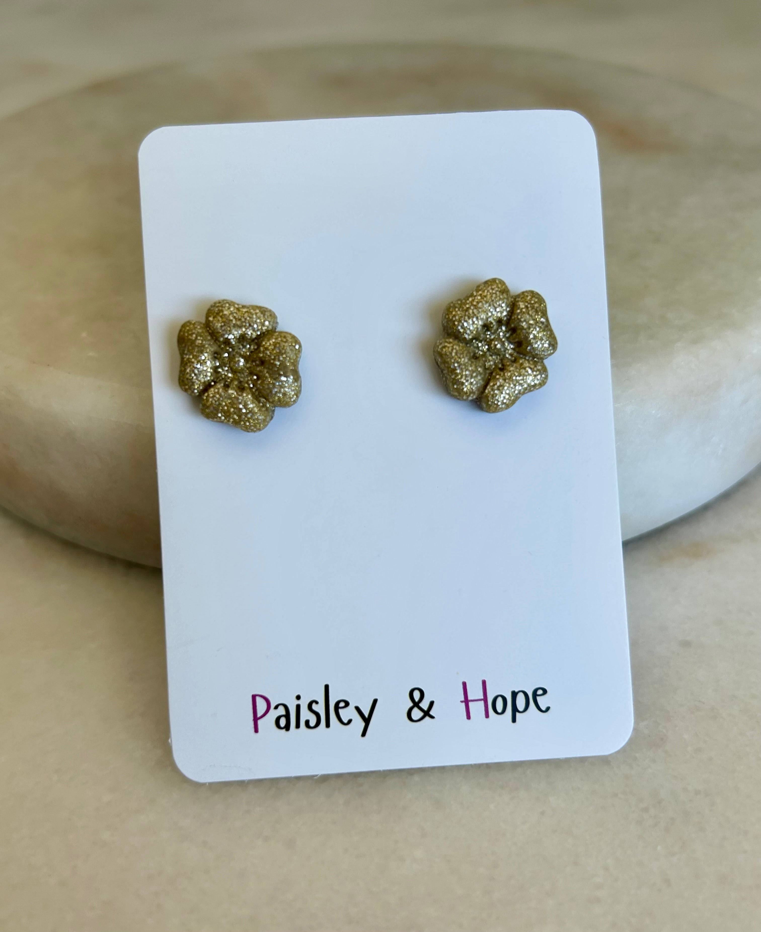 Polymer clay flower studs - Choose colour