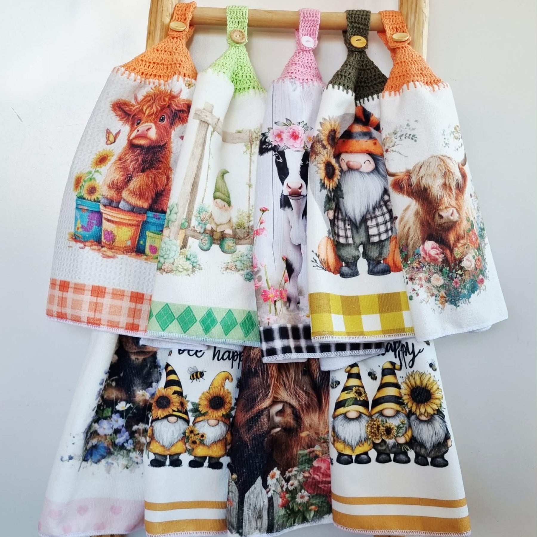 Kitchen Hand Towel | Hanging | Polyester Microfibre | SINGLE LAYER | 9 Styles - 19 - 27