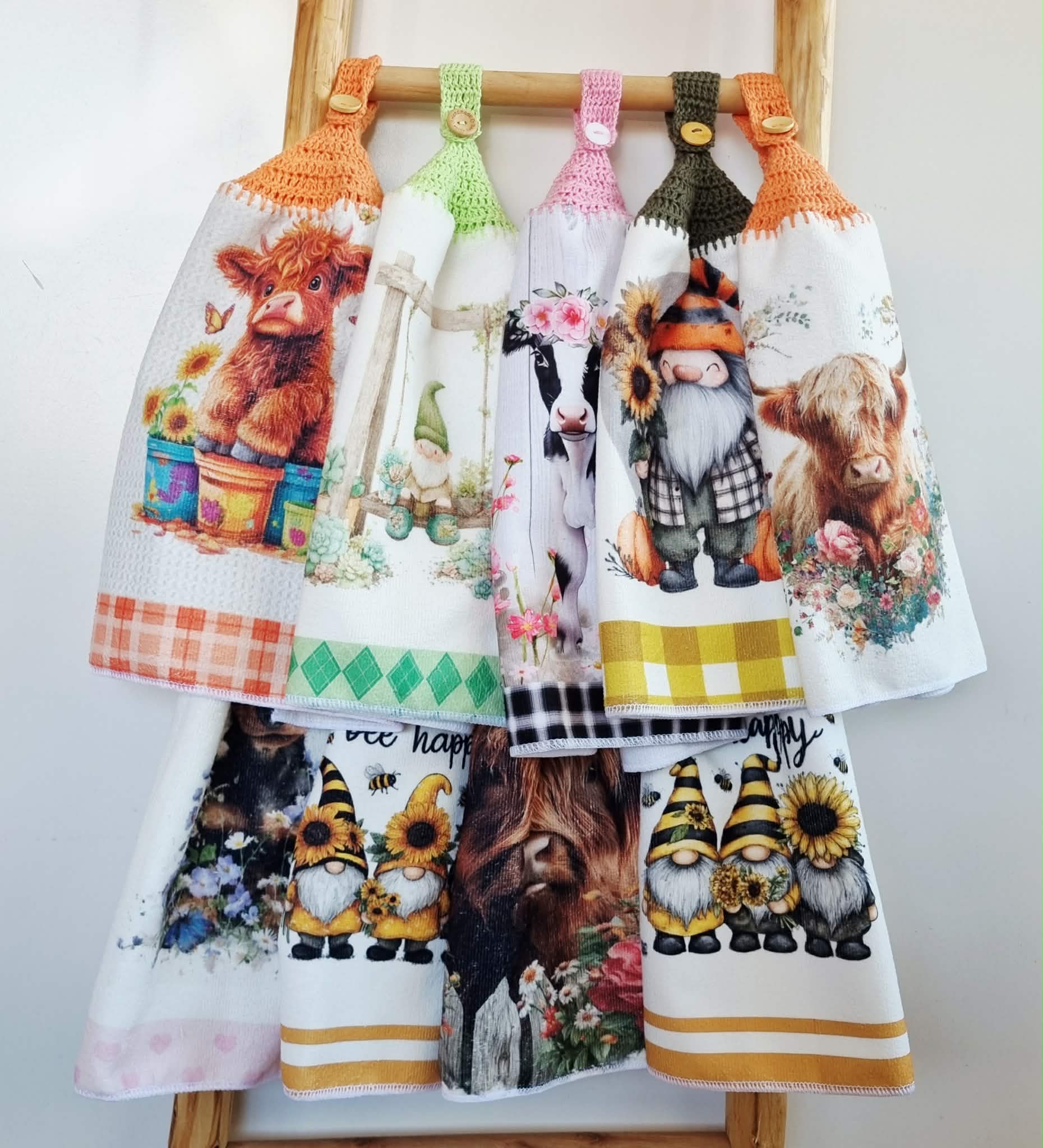 Kitchen Hand Towel | Hanging | Polyester Microfibre | SINGLE LAYER | 9 Styles - 19 - 27