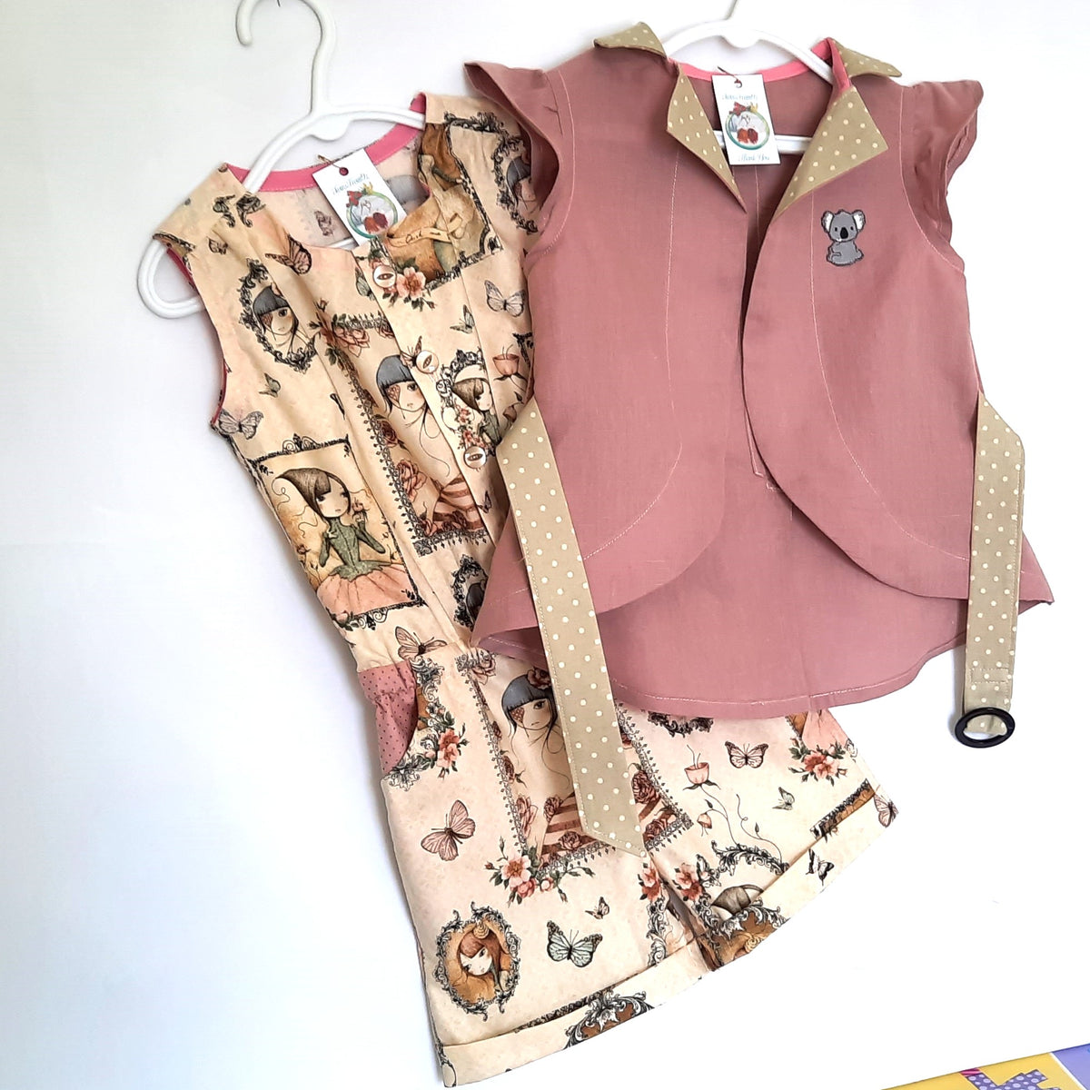 Girl's Romper Safari Birthday Outfit