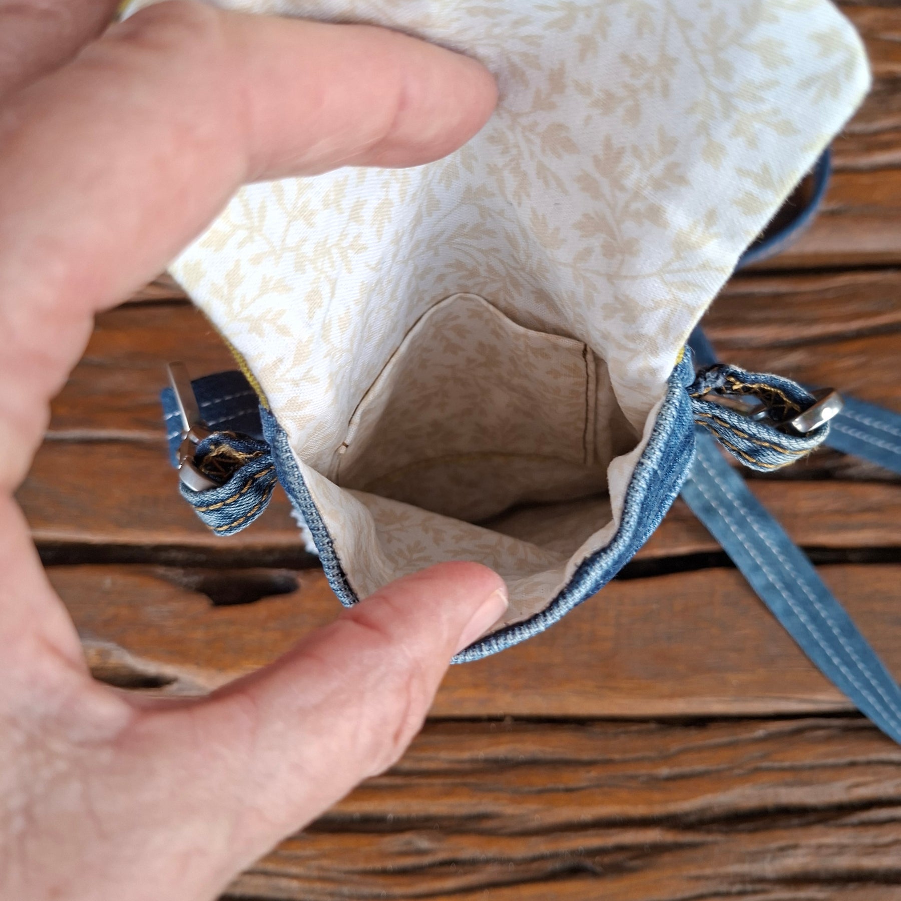 Recycled Jag Denim Glasses or Small Phone Case