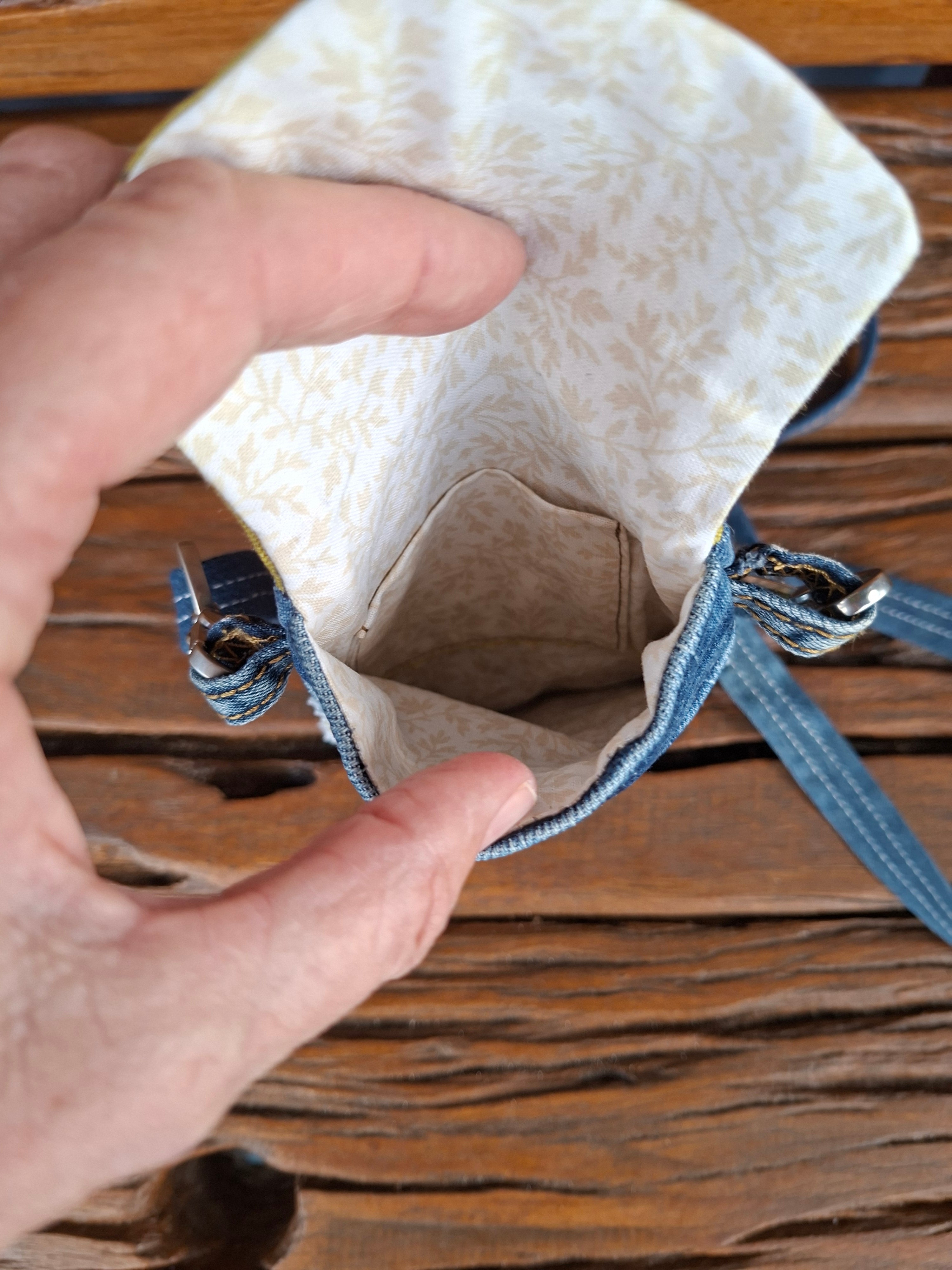 Recycled Jag Denim Glasses or Small Phone Case