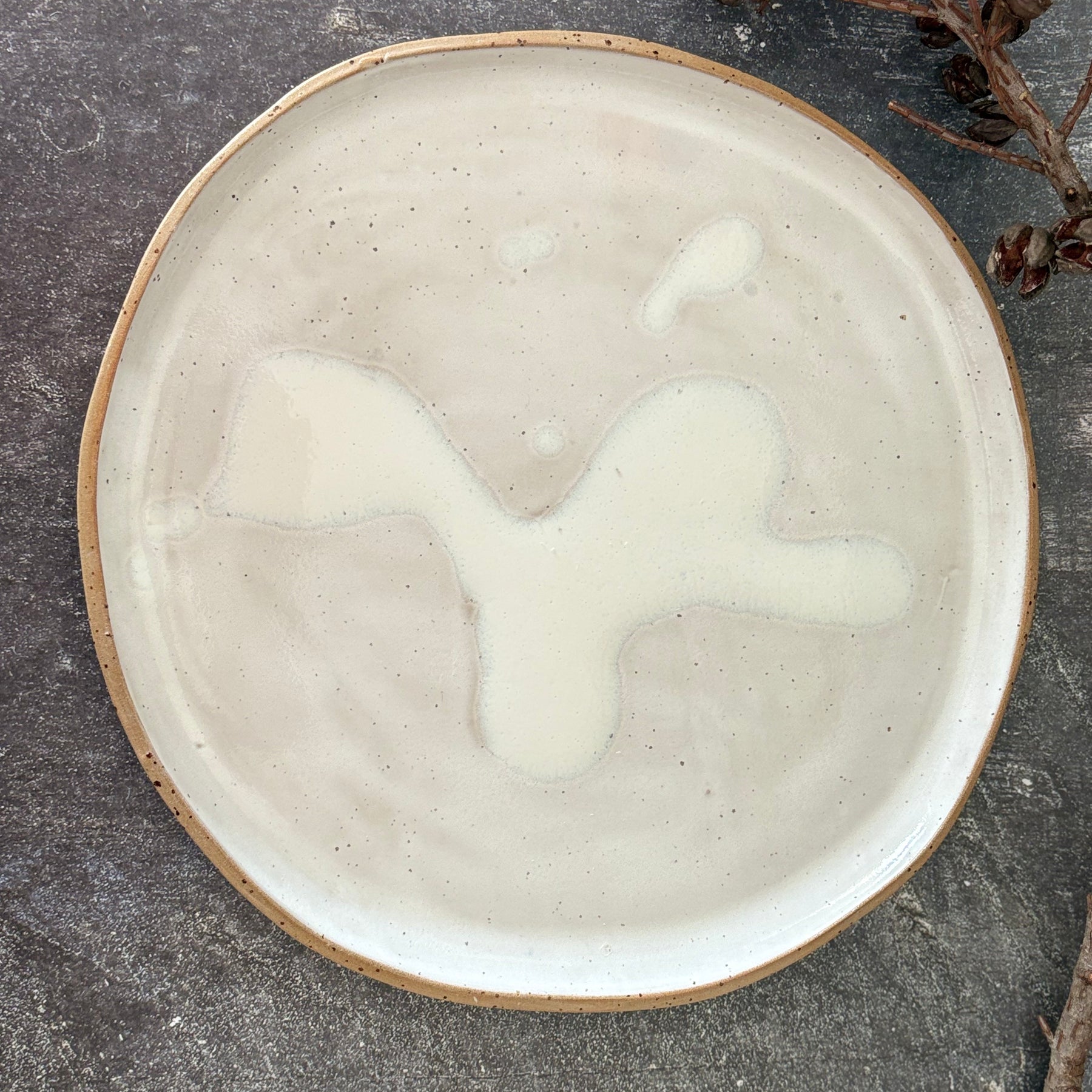 Handmade Ceramic Stoneware Dinner Plate (Organic Shape), 3 Sizes available