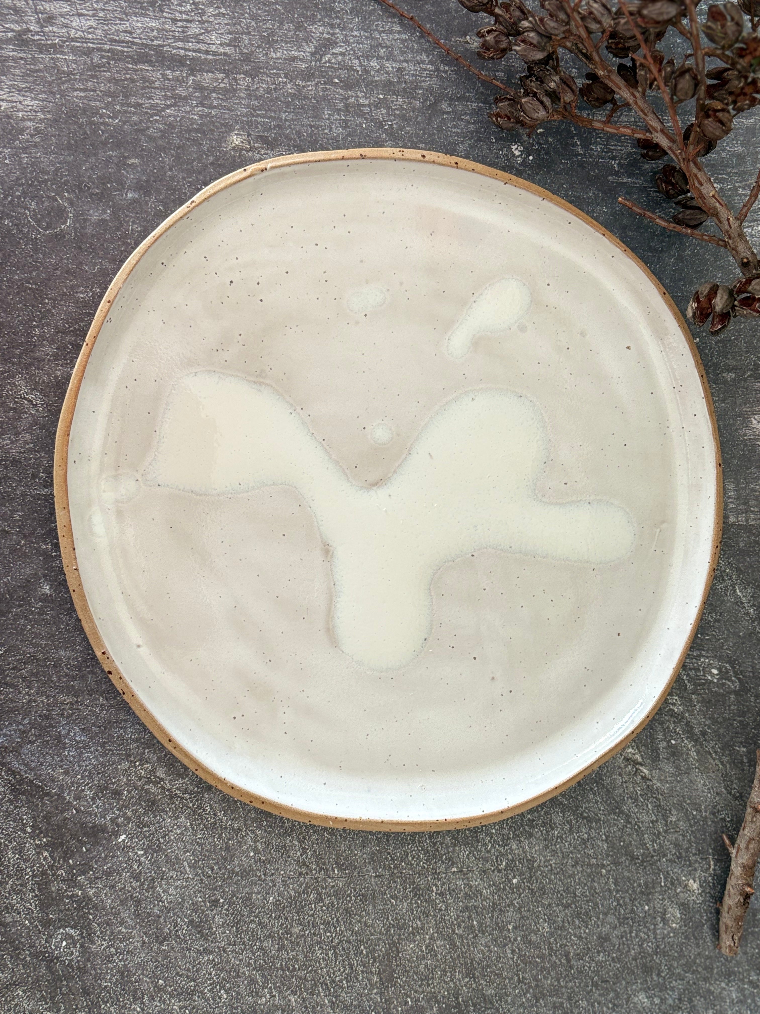 Handmade Ceramic Stoneware Dinner Plate (Organic Shape), 3 Sizes available