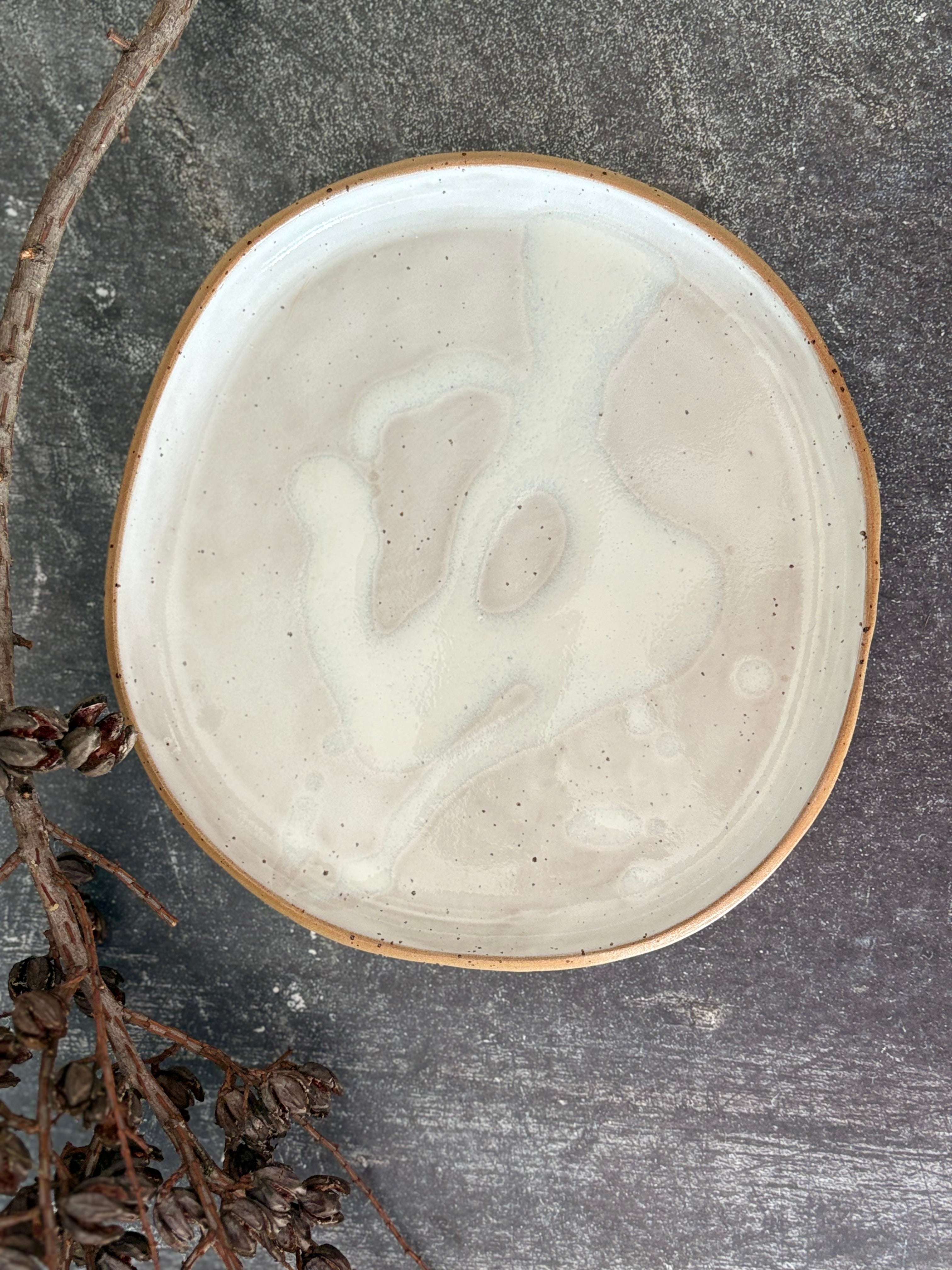 Handmade Ceramic Stoneware Dinner Plate (Organic Shape), 3 Sizes available
