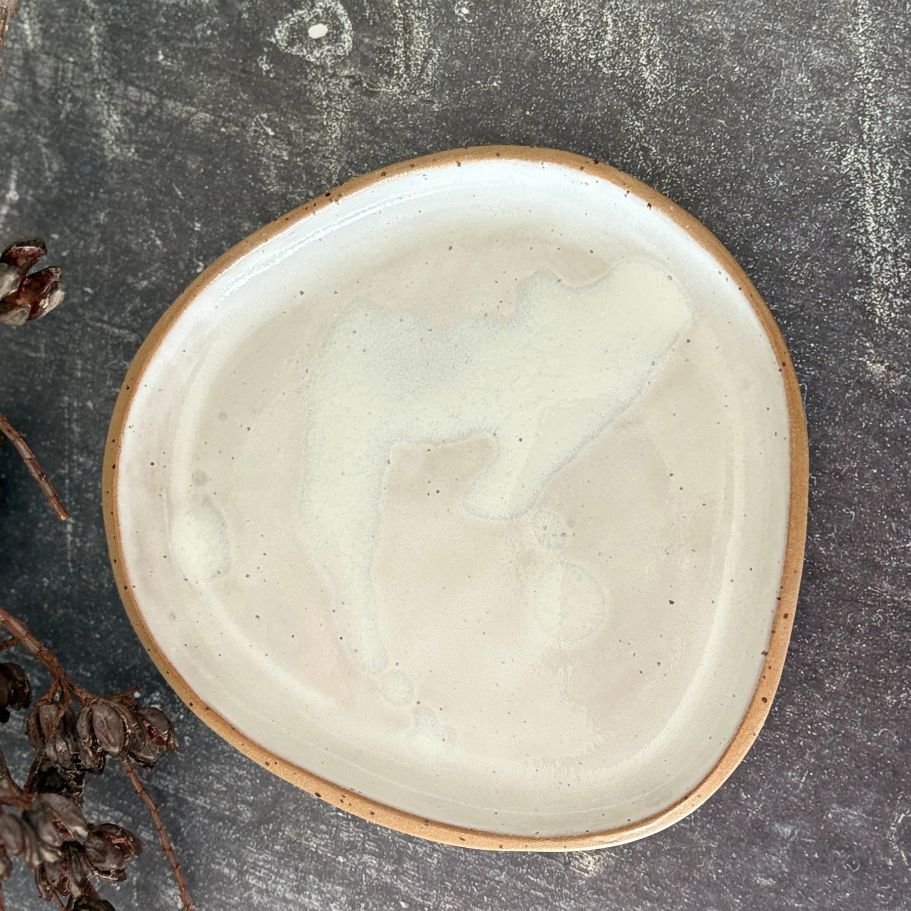 Handmade Ceramic Stoneware Dinner Plate (Organic Shape), 3 Sizes available