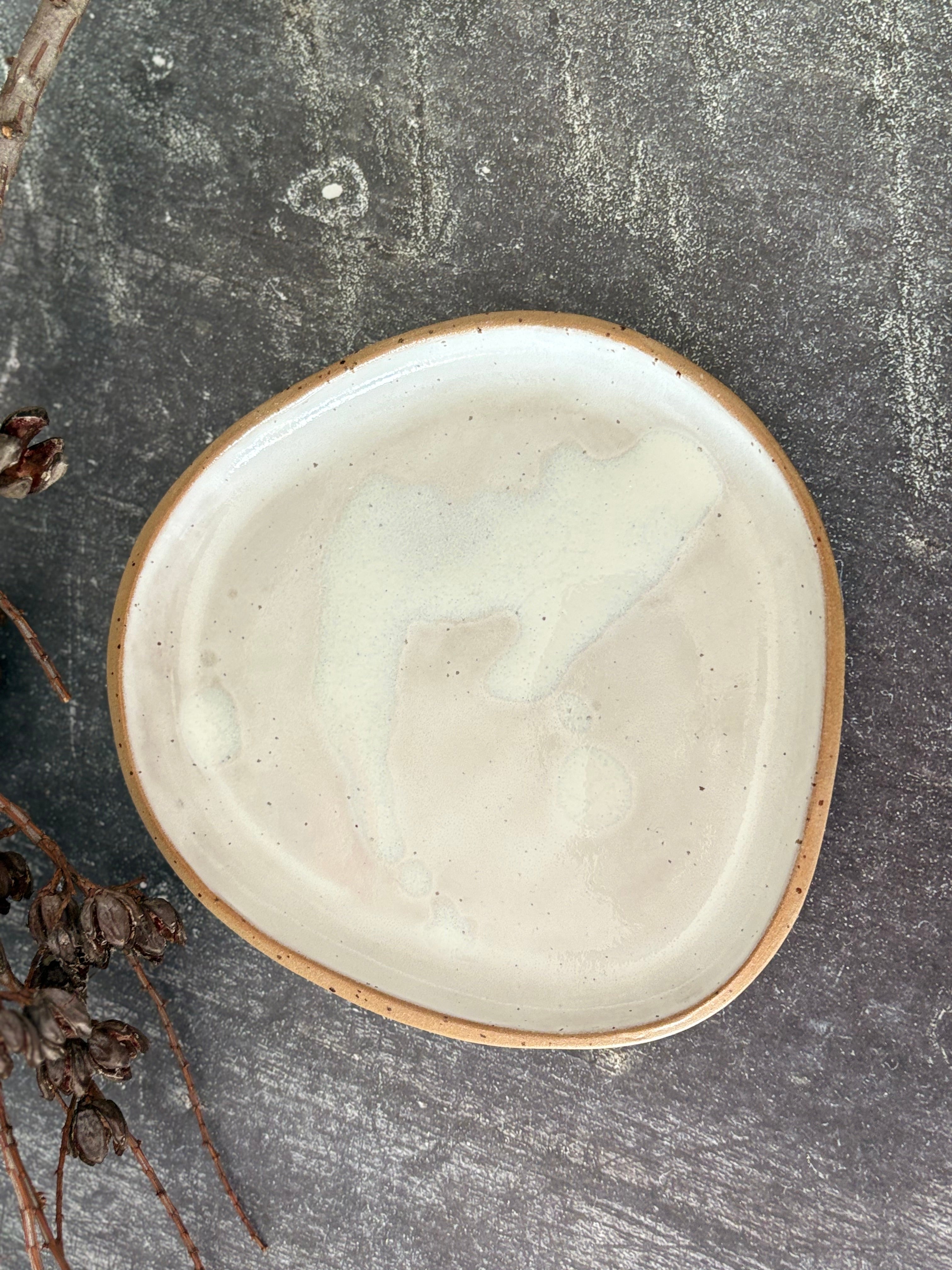 Handmade Ceramic Stoneware Dinner Plate (Organic Shape), 3 Sizes available