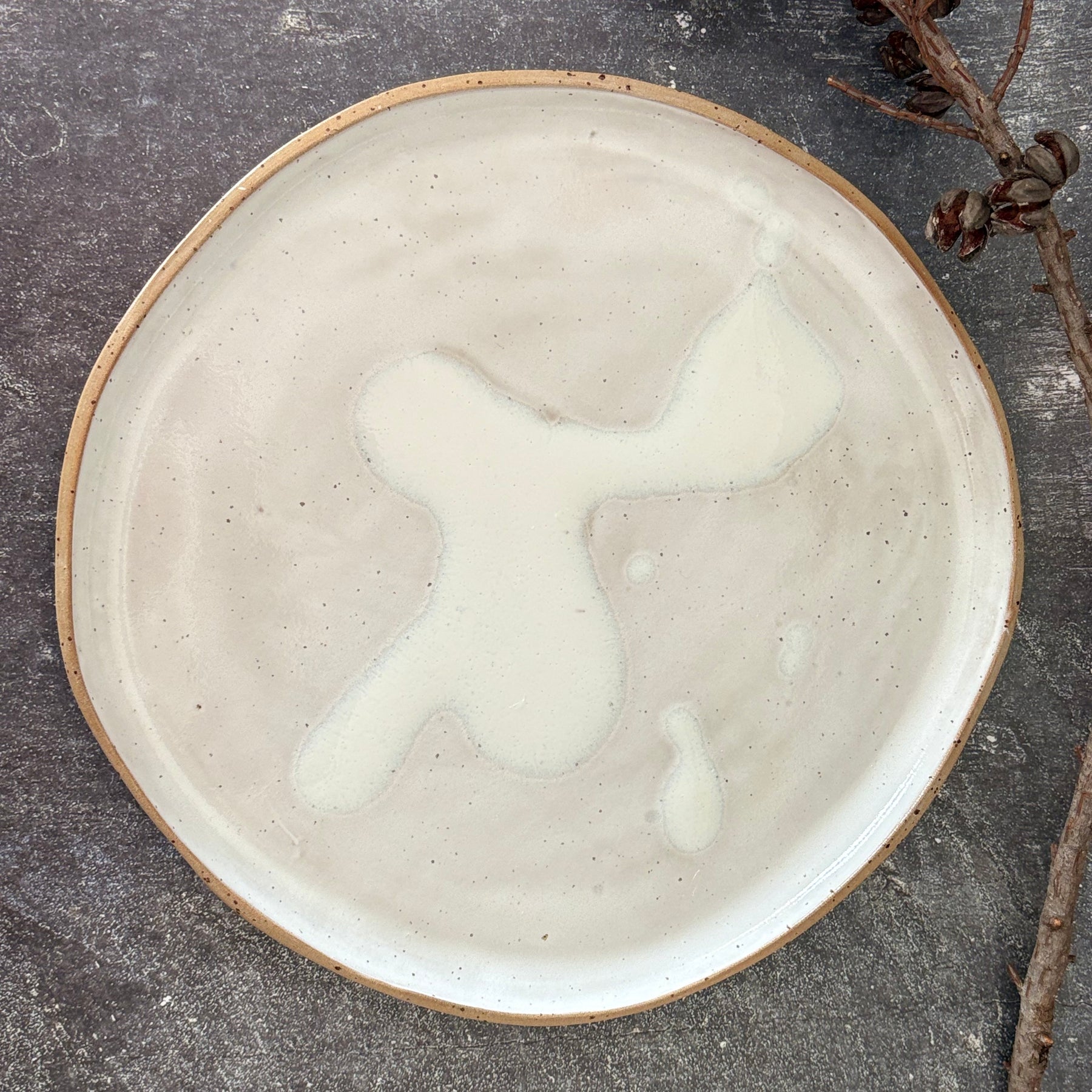Handmade Ceramic Stoneware Dinner Plate (Organic Shape), 3 Sizes available
