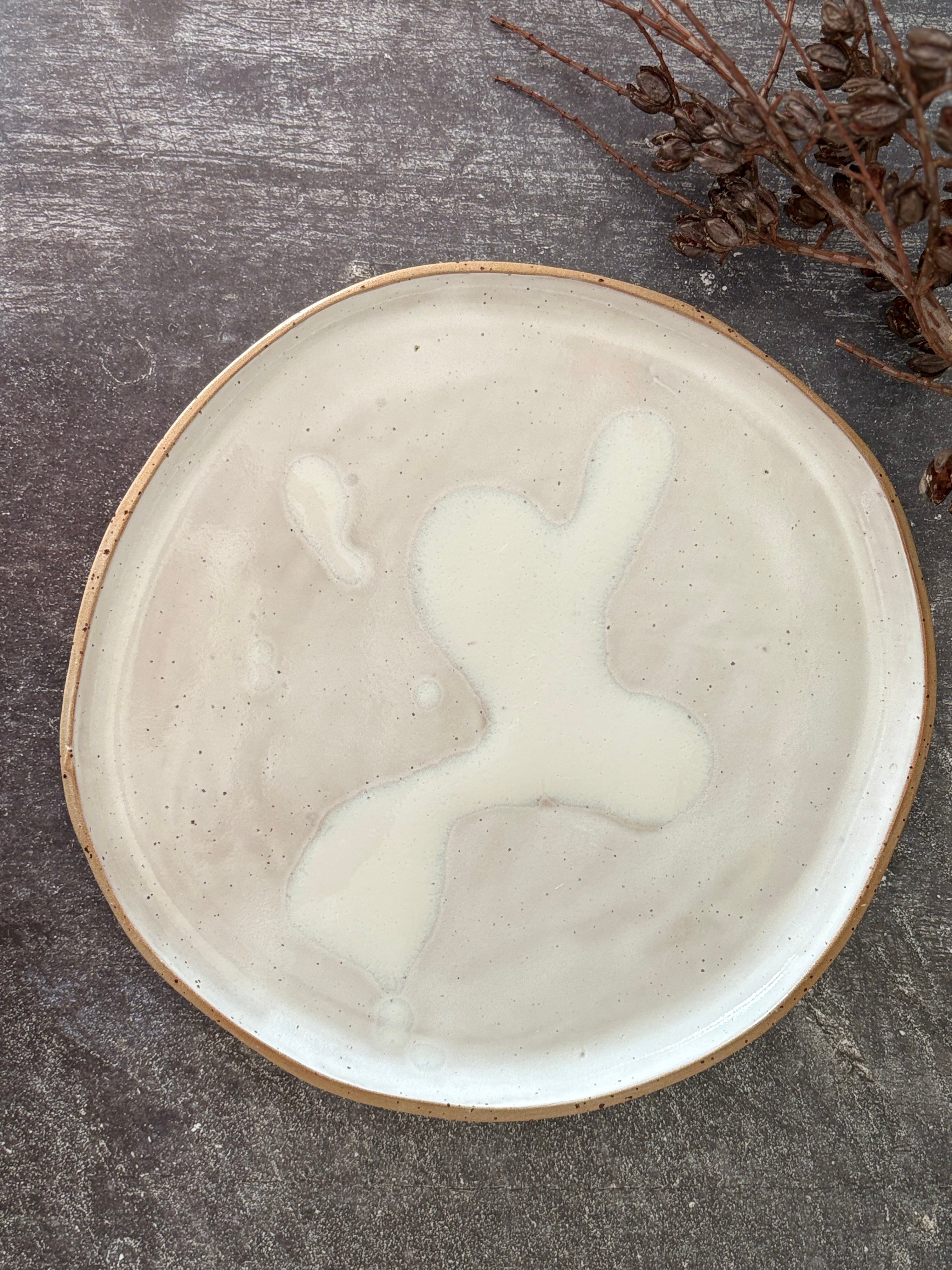 Handmade Ceramic Stoneware Dinner Plate (Organic Shape), 3 Sizes available