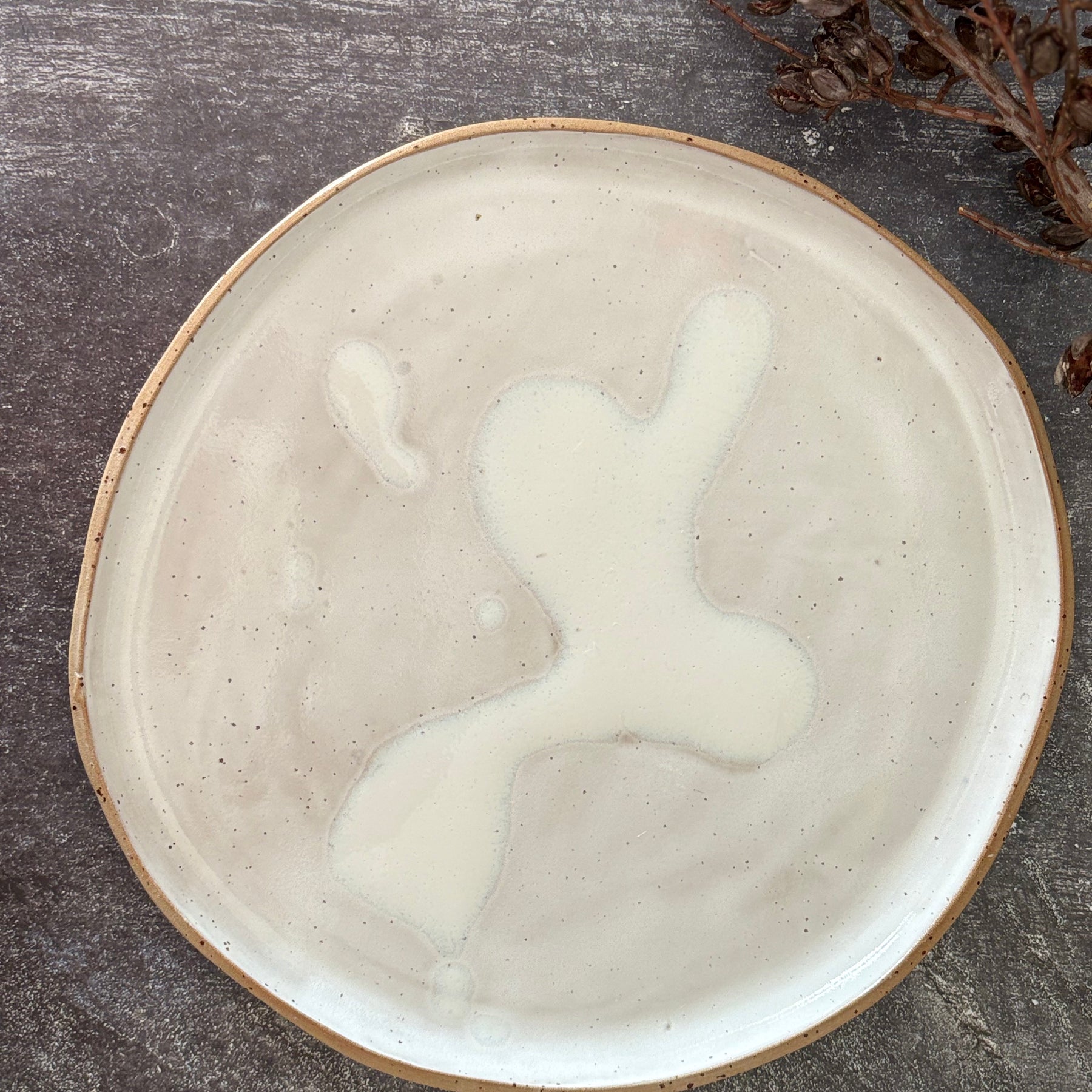 Handmade Ceramic Stoneware Dinner Plate (Organic Shape), 3 Sizes available