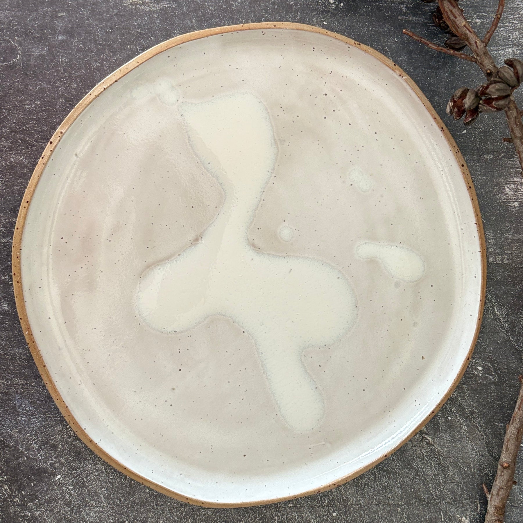 Handmade Ceramic Stoneware Dinner Plate (Organic Shape), 3 Sizes available