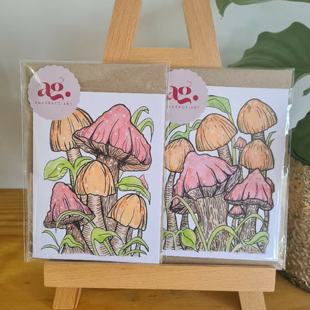 Mushrooms - Greeting cards - 2 pack