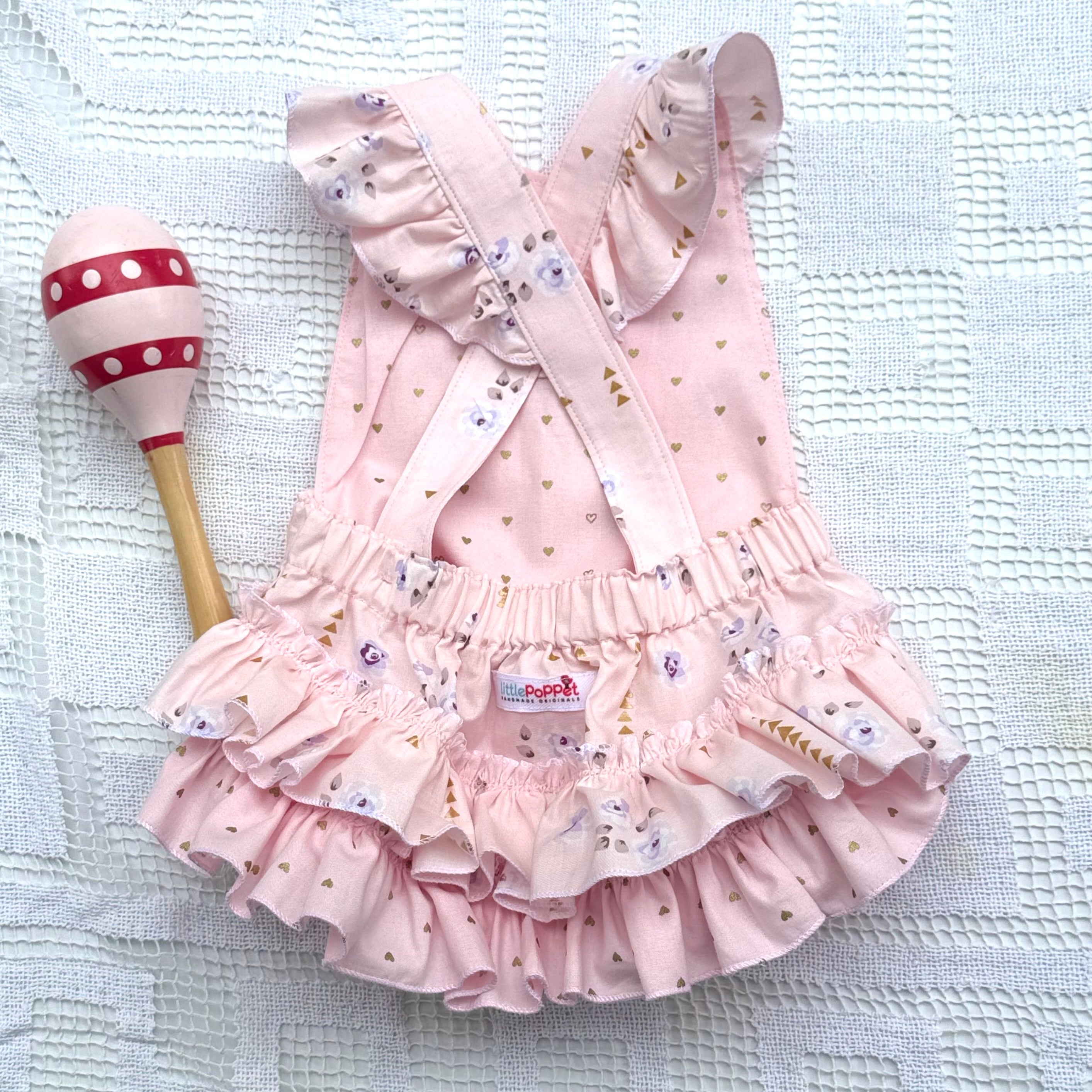 Pink Ruffle Baby Romper