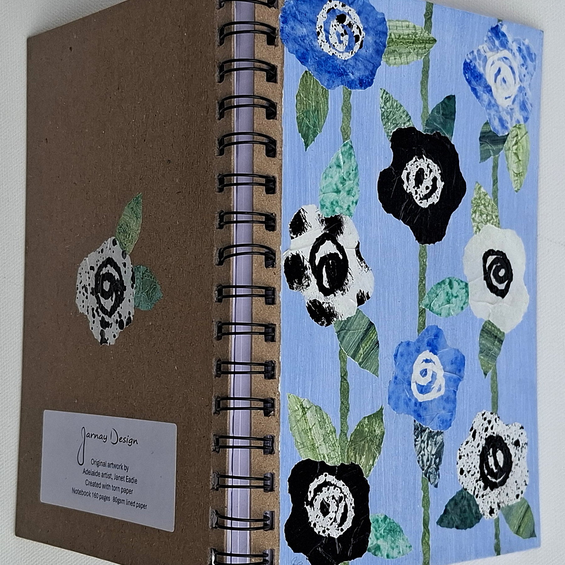 Hand Decorated A5 Notebook - Design 3
