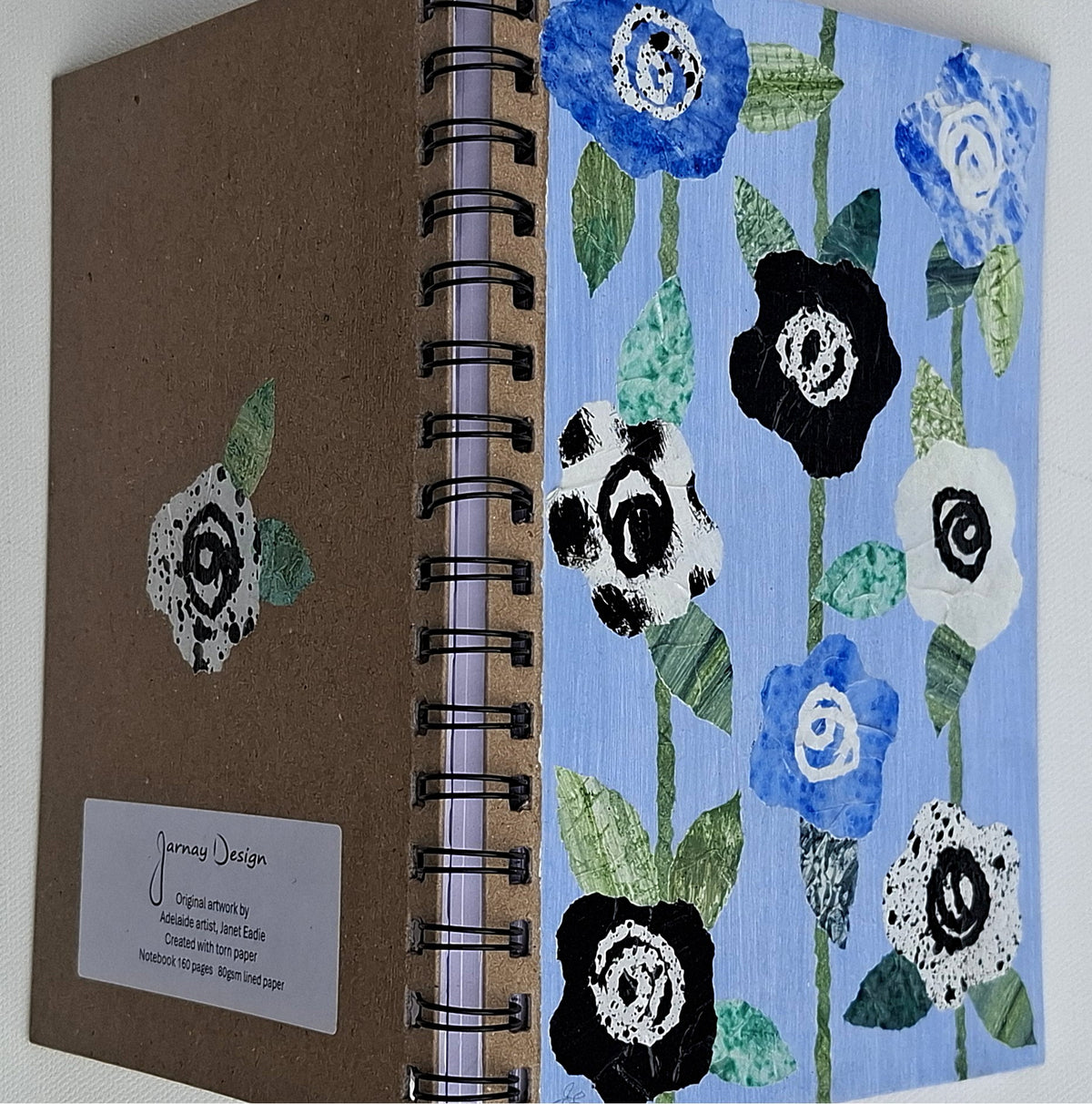Hand Decorated A5 Notebook - Design 3