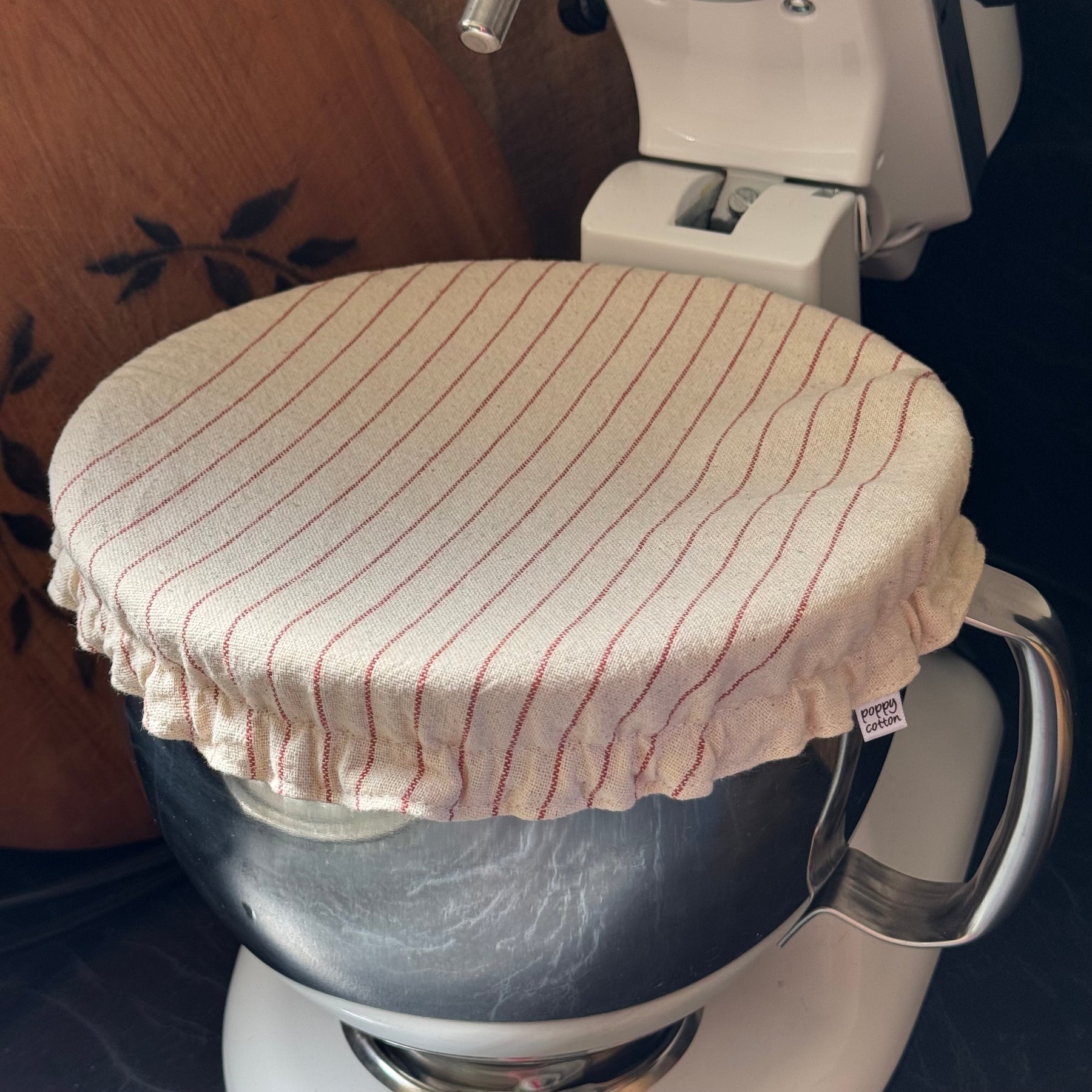 Reusable Christmas Pudding Bowl Covers & Matching Frilled Jar Cover | Reversible Natural Cotton