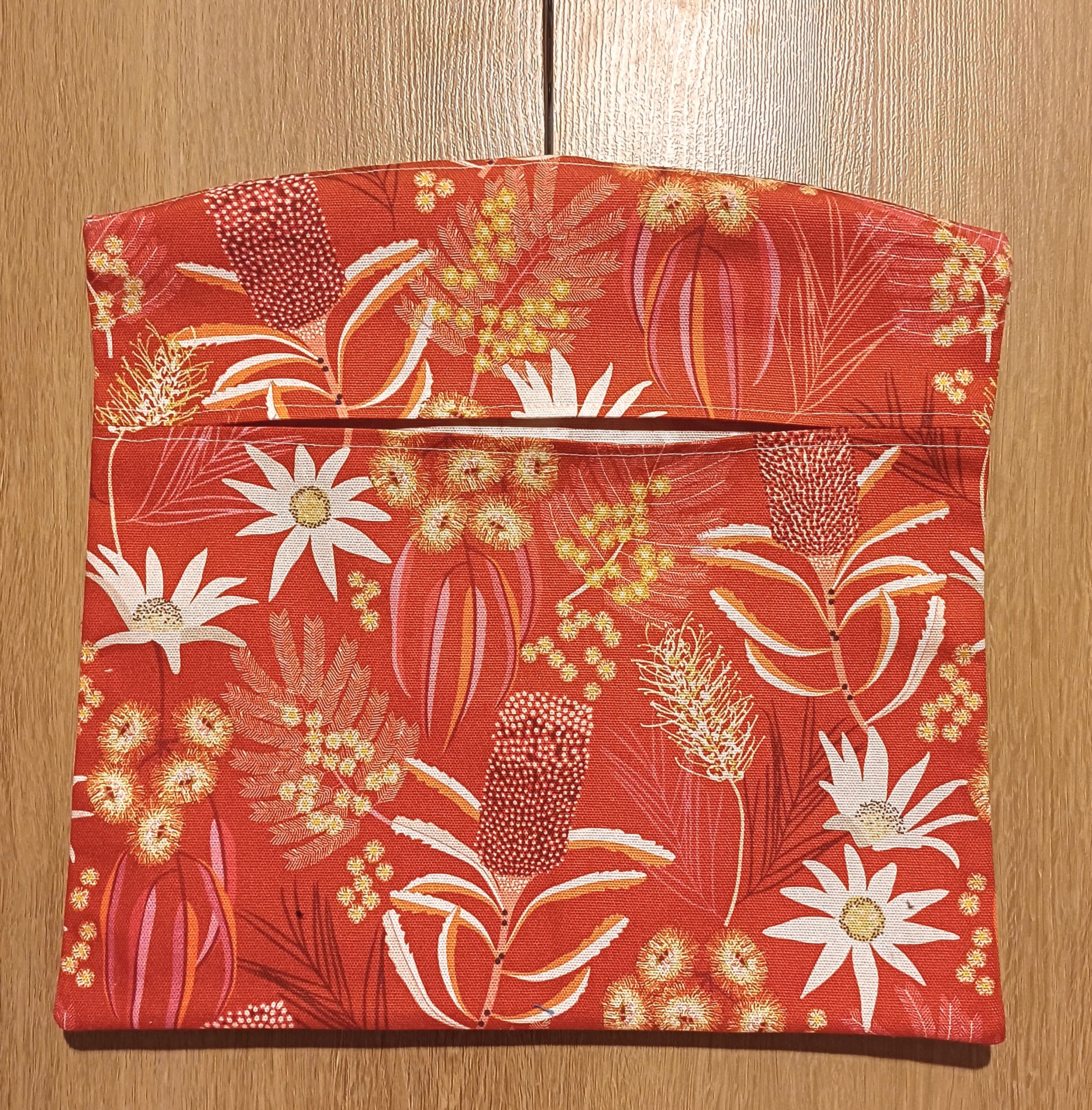 Peg Bag - Red Australian Flower Design