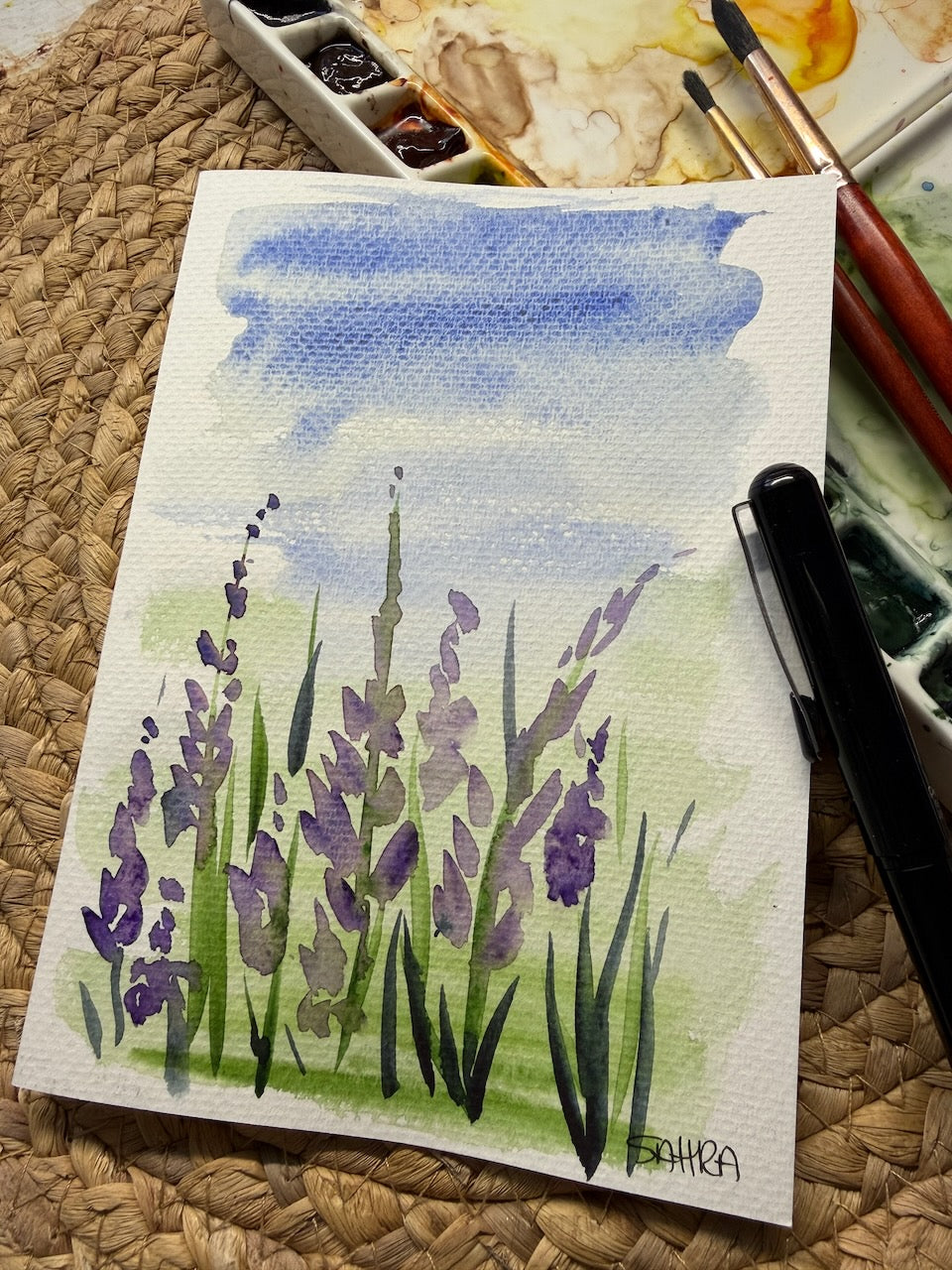 Hand Painted Greeting Cards Original Artworks